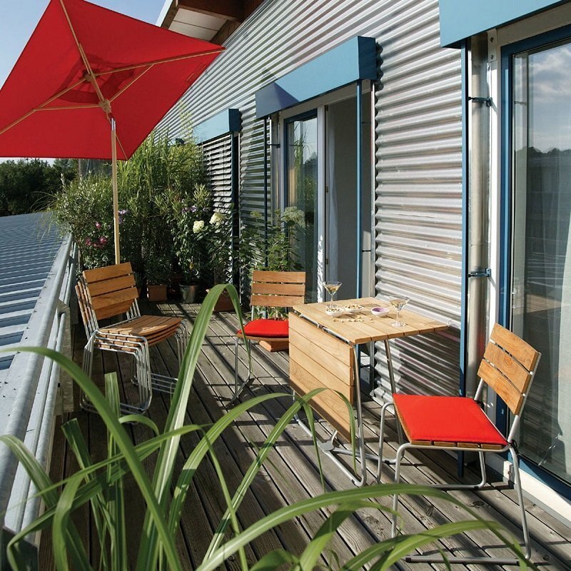 Weishäupl Balcony Klapptisch HPL Weiss