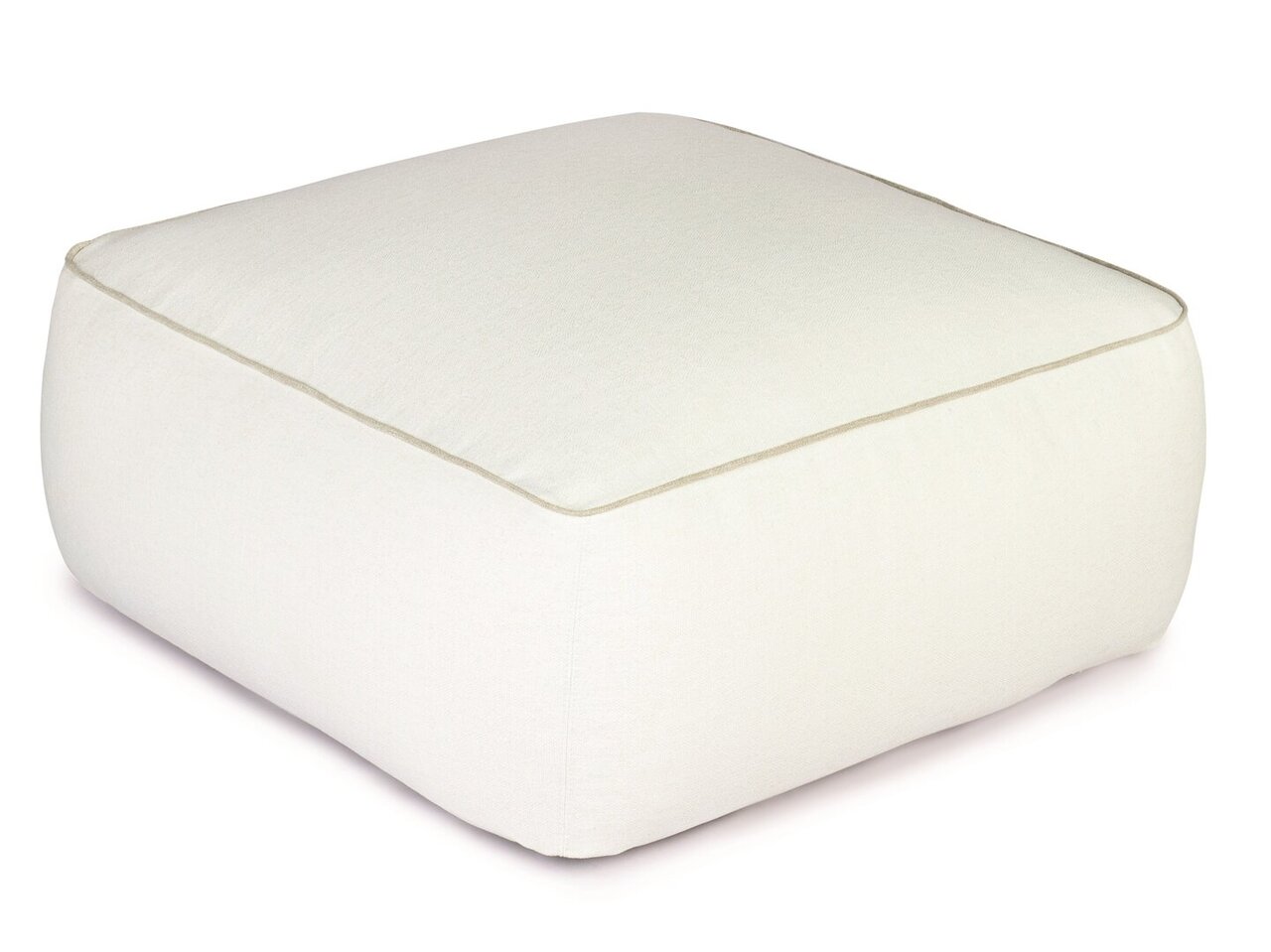 Weishäupl Maliha Lounge Hocker Eckig - Cream
