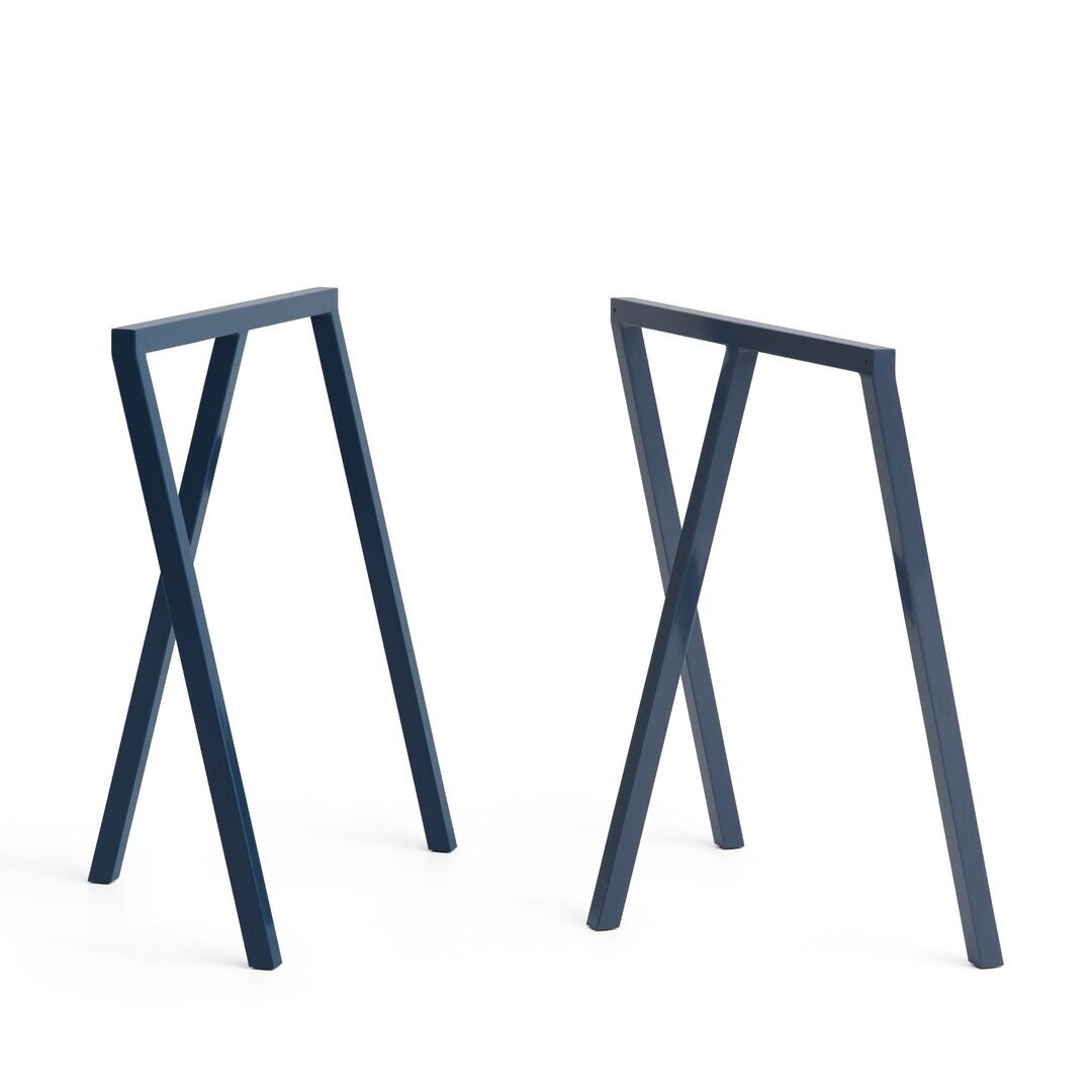 HAY Living Loop Stand Frame Set of 2 Tiefblau, H: 72 cm 
