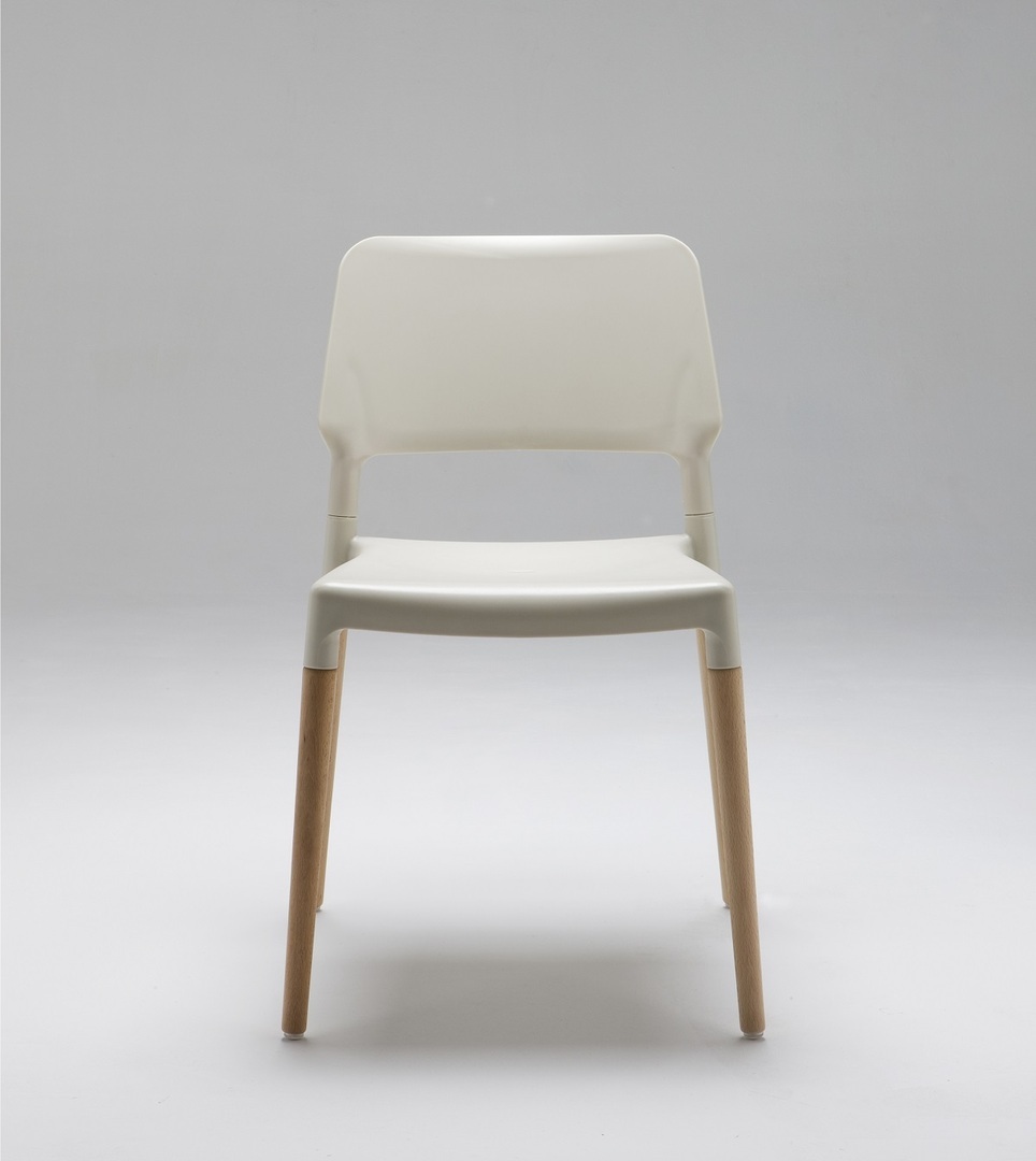 Santa & Cole Belloch Stühle - White - Natural Beech Wood