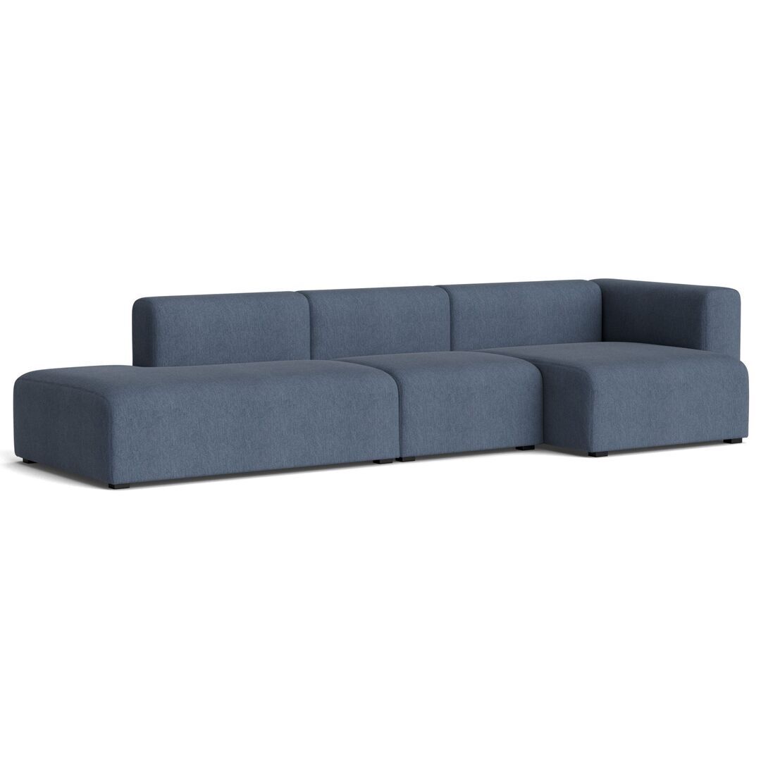 Hay Mags 3 Seater Sofa Combination 4 Rechts, Turf blue grey