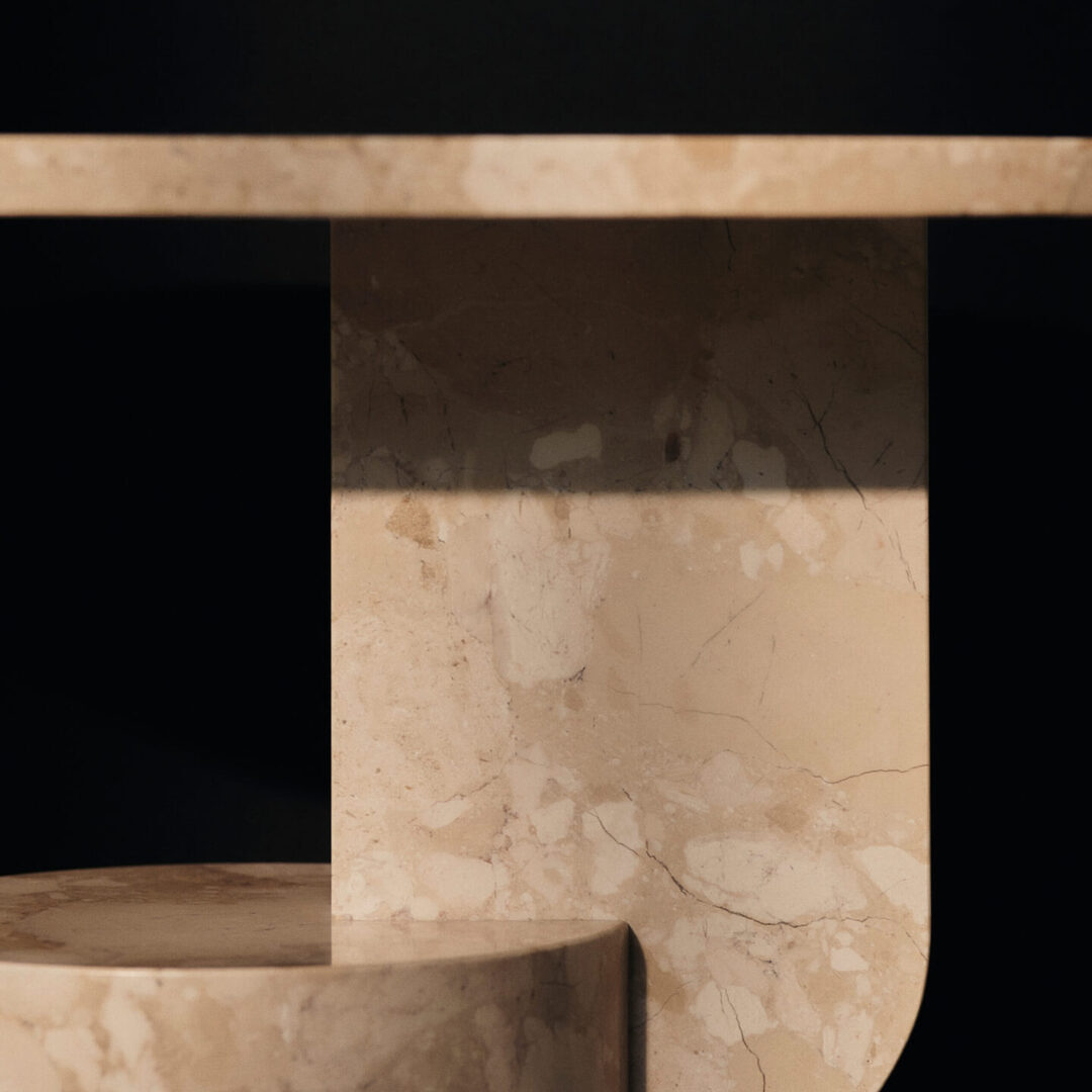 Ferm Living Beistelltisch Insert Stone von Ferm Living Sand