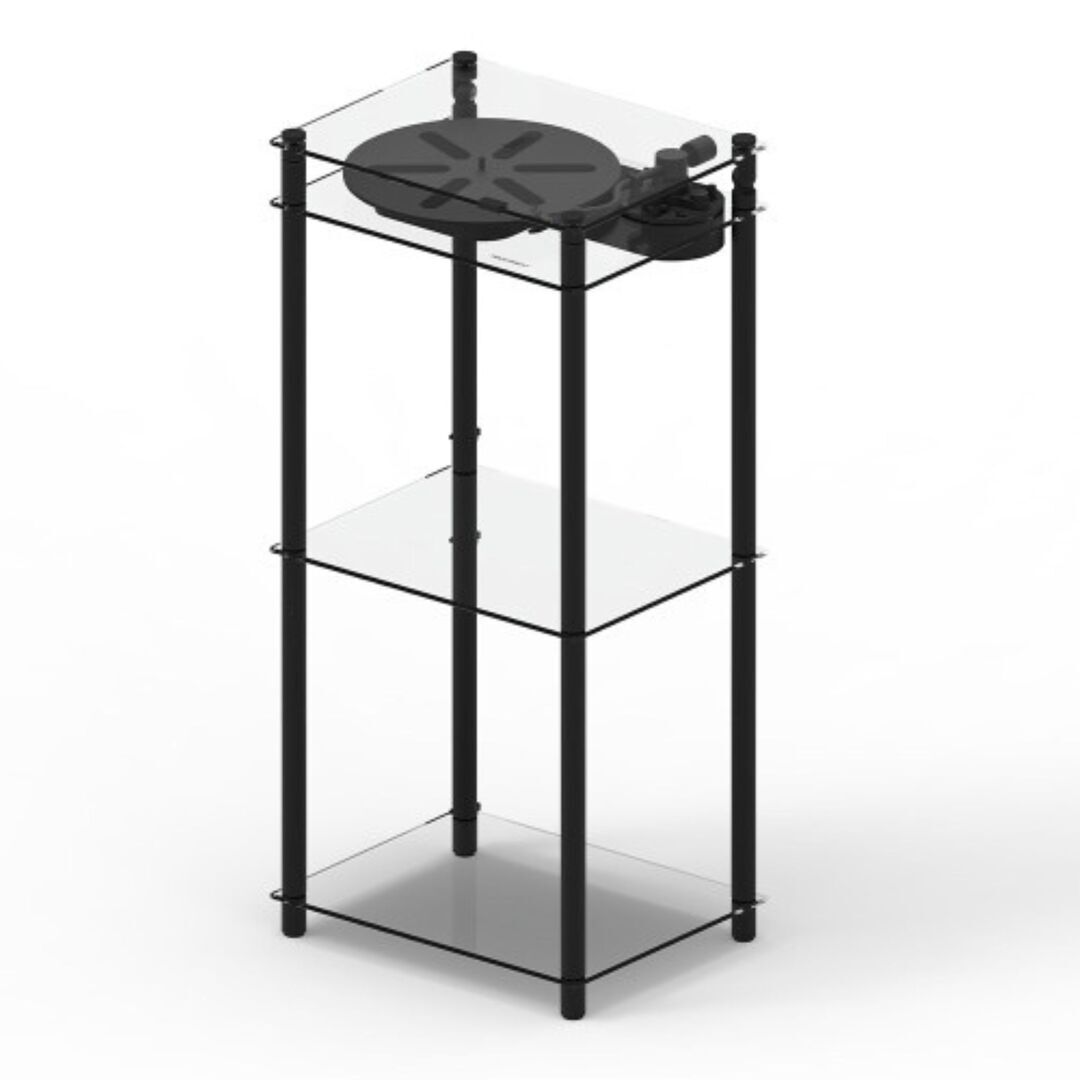 Transparentsound Turntable Tischständer von Transparent Schwarz