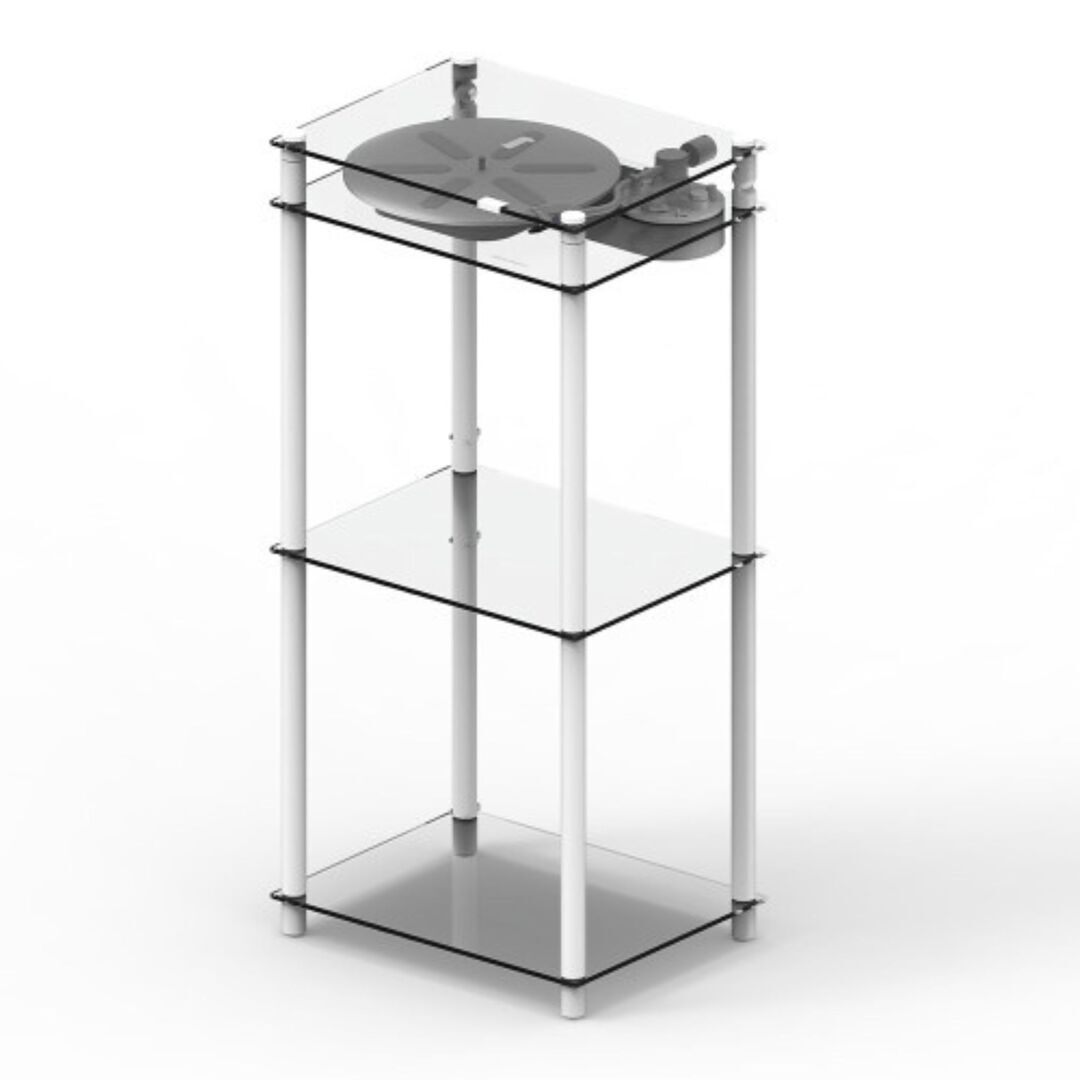 Transparentsound Turntable Tischständer von Transparent Weiss