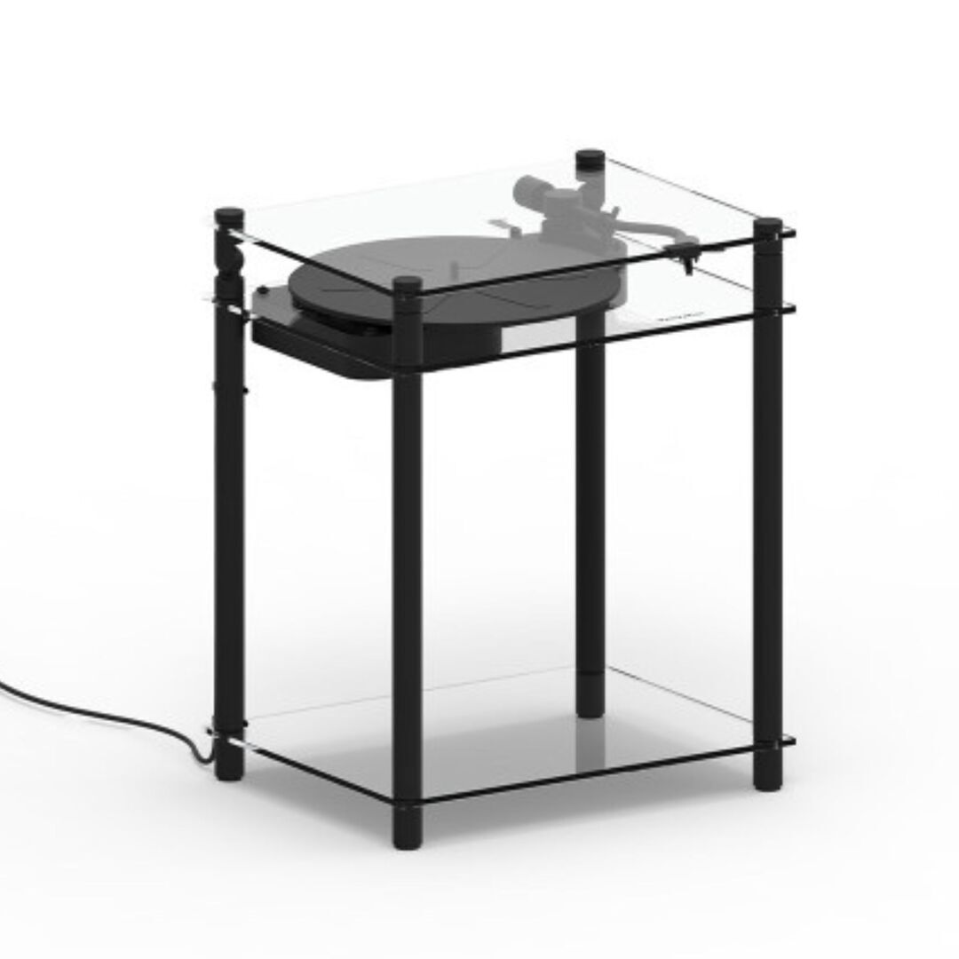 Transparentsound Turntable Tischständer von Transparent Schwarz