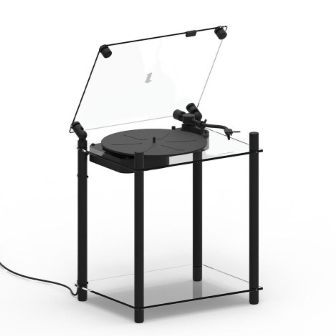 Transparentsound Turntable Tischständer von Transparent Schwarz