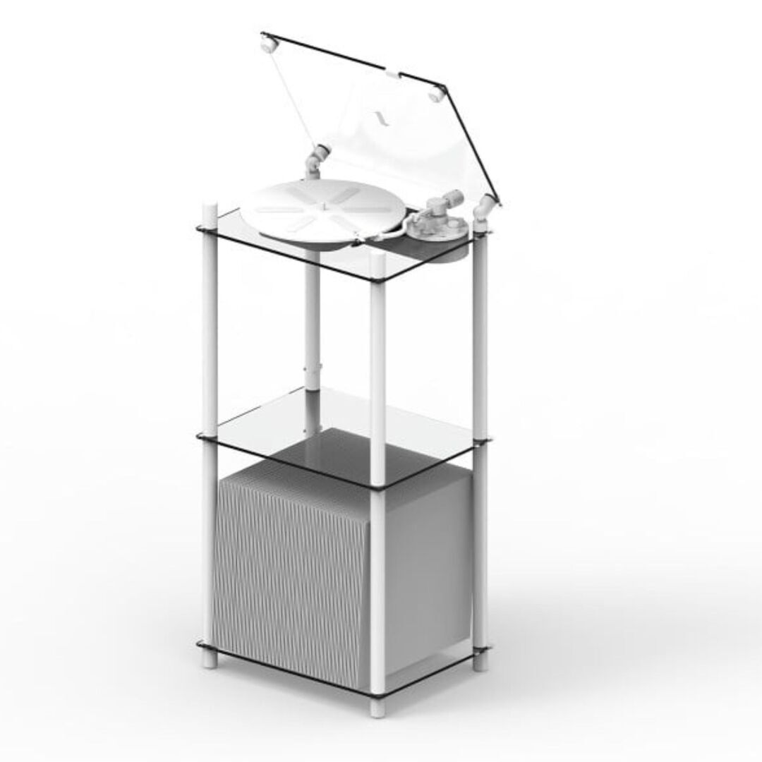 Transparentsound Turntable Tischständer von Transparent Weiss