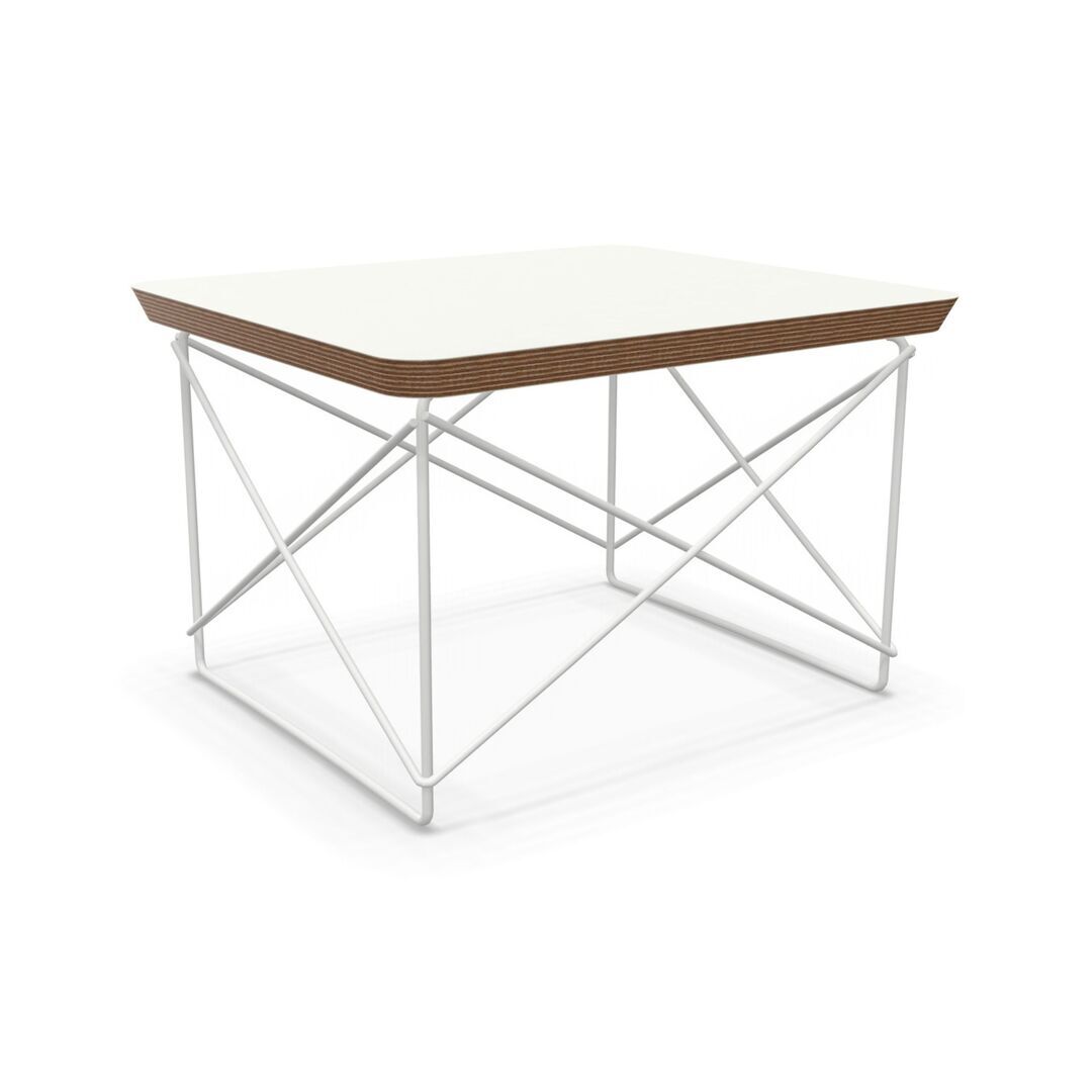 Vitra Occasional Table LTR Weiss 04 pulverbeschichtet (glatt), HPL weiss 12 (glatt)