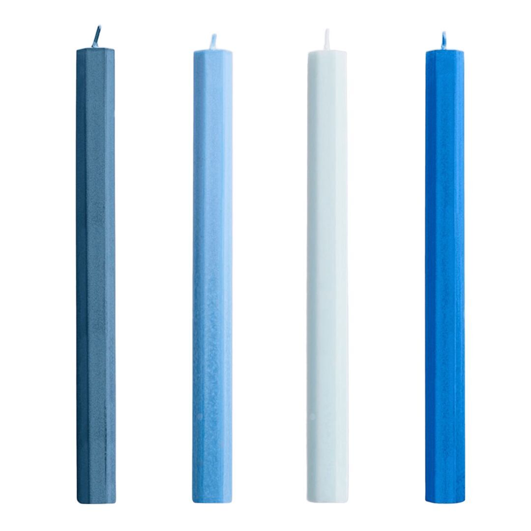 HAY Accessoires Kerze Hexagon im 4er Set von Hay Blues