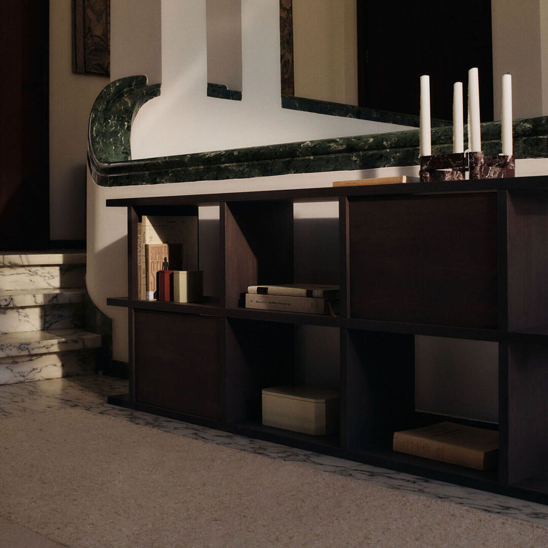 Ferm Living Schrankeinsatz für Bücherregal Kona von Ferm Living Dark Stained