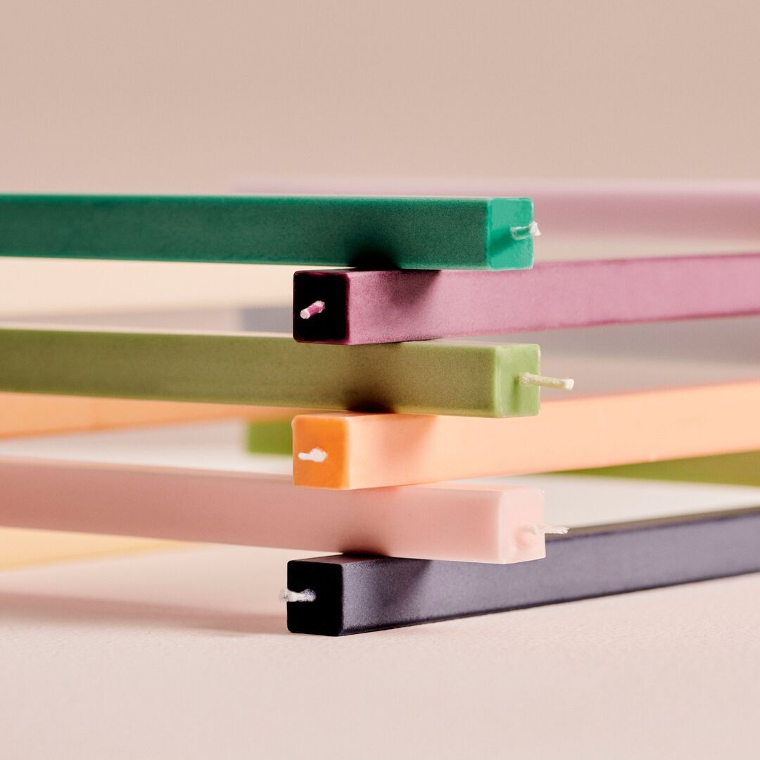 HAY Accessoires Kerze Square im 4er Set von Hay