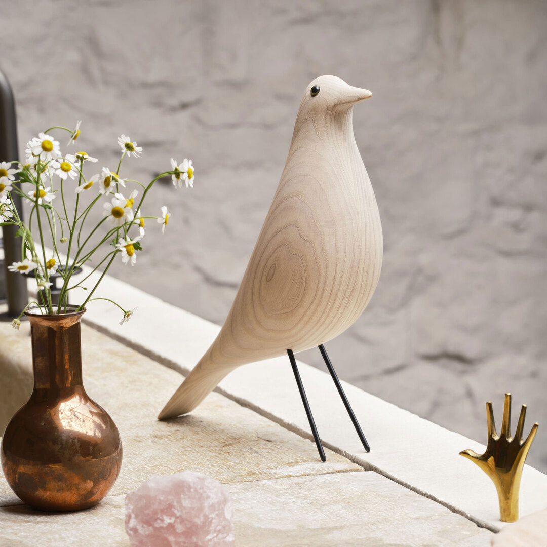 Vitra Designer Vogel 'Eames House Bird' Esche cotton white geölt 77