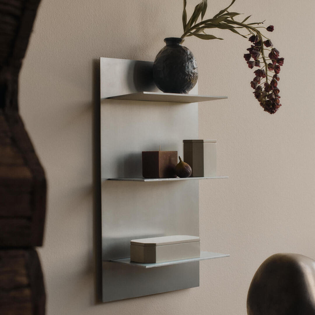Ferm Living Wandregal Lager Triple Small von Ferm Living Aluminum