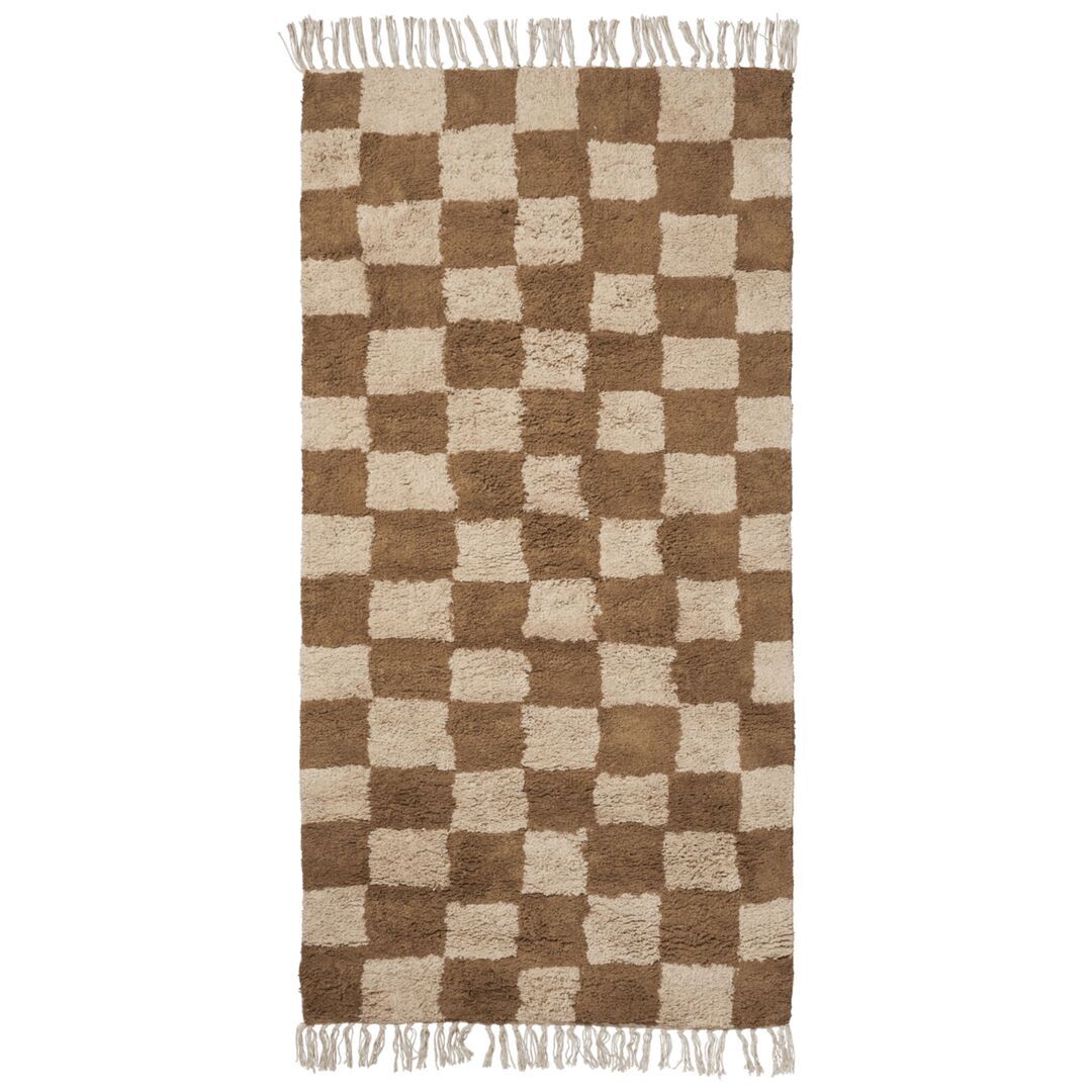 Ferm Living Mara Washable Rug B: 80 cm / H: 150 cm , Tan / Warm Sand