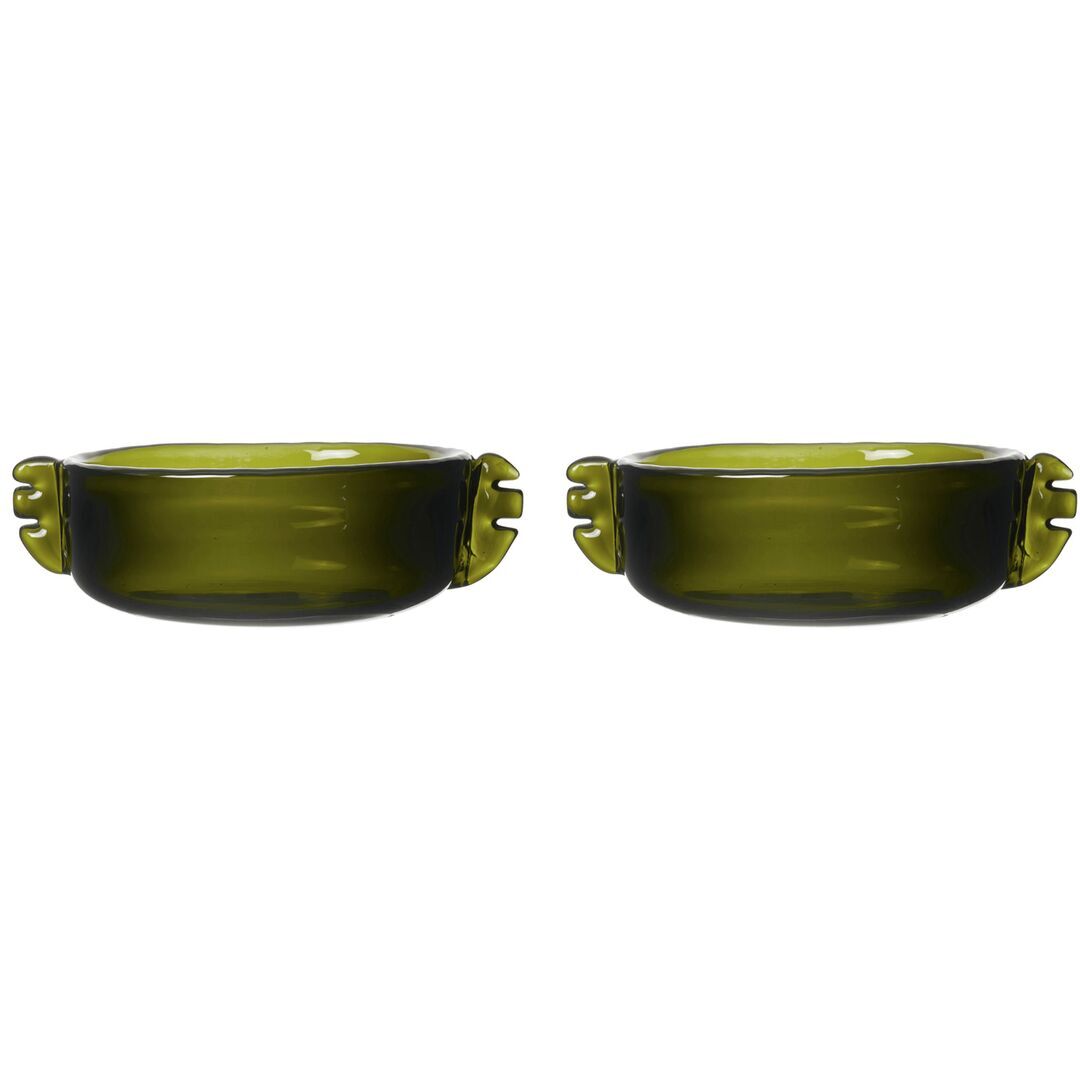 Ferm Living Schüssel Alas im 2er Set von Ferm Living Moss Green, Klein