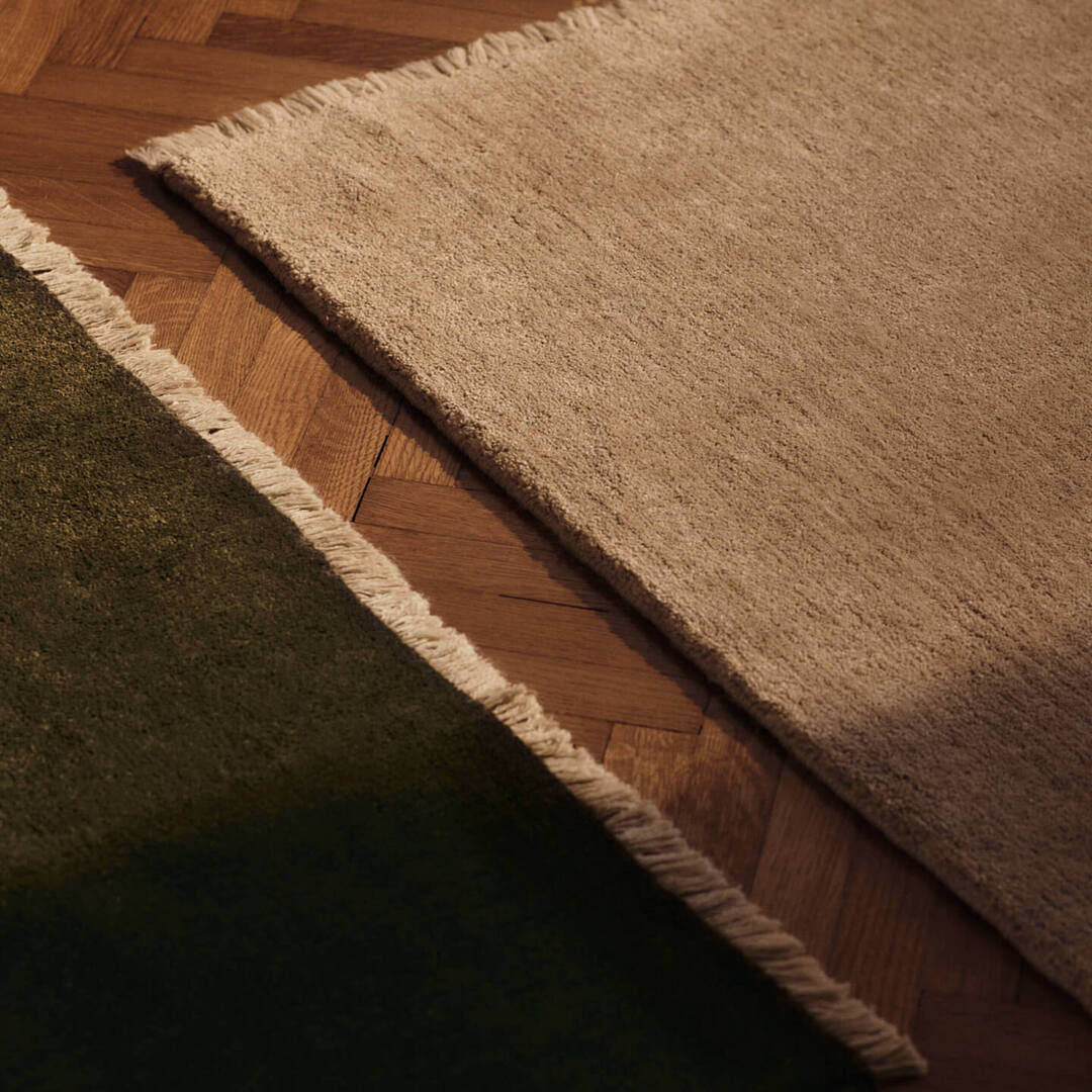 Ferm Living Juteteppich Firth von Ferm Living B: 170 cm / H: 240 cm , Dark Olive