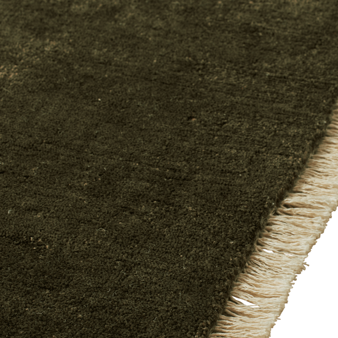 Ferm Living Juteteppich Firth von Ferm Living B: 170 cm / H: 240 cm , Dark Olive
