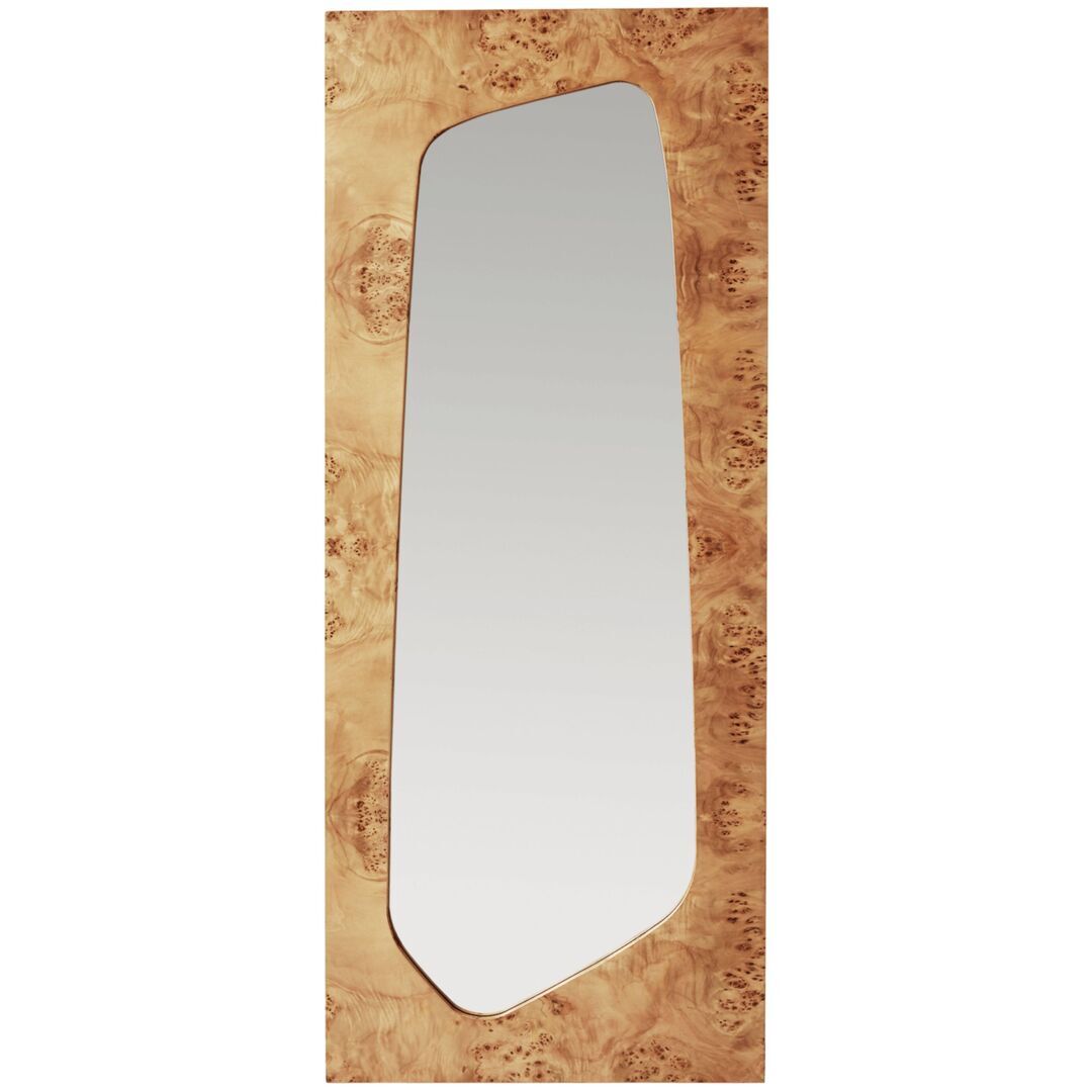 Ferm Living Spiegel Folia von Ferm Living H: 135 cm , Natural Burl