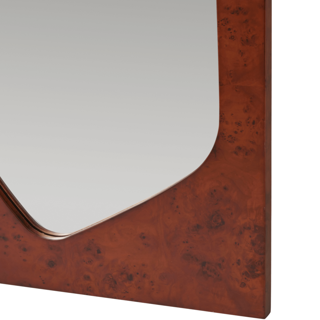 Ferm Living Spiegel Folia von Ferm Living H: 135 cm , Dark Stained Burl