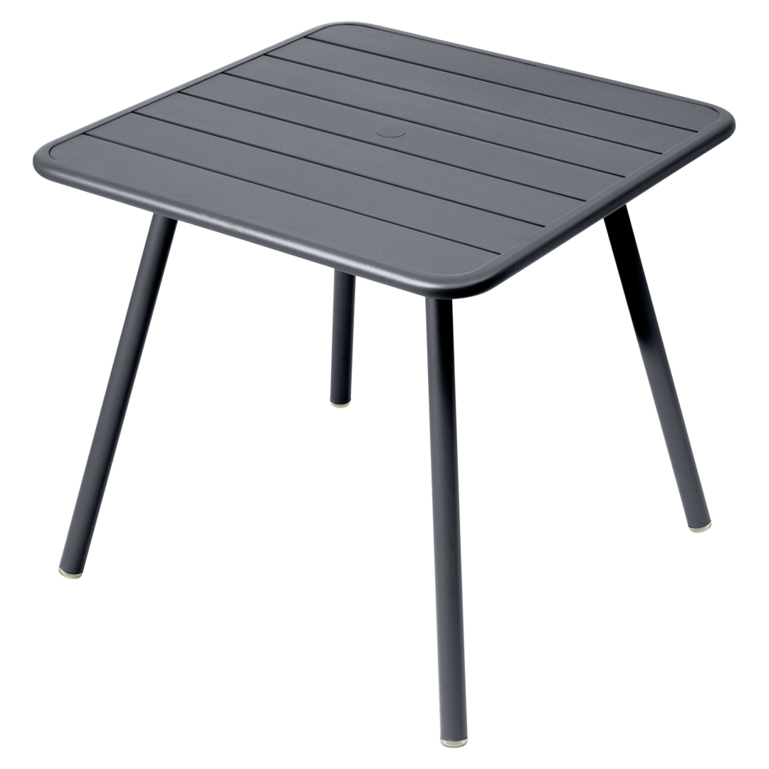 Fermob Luxembourg Tisch Mit 4 Fussen 80 X 80 cm Anthrazit 47