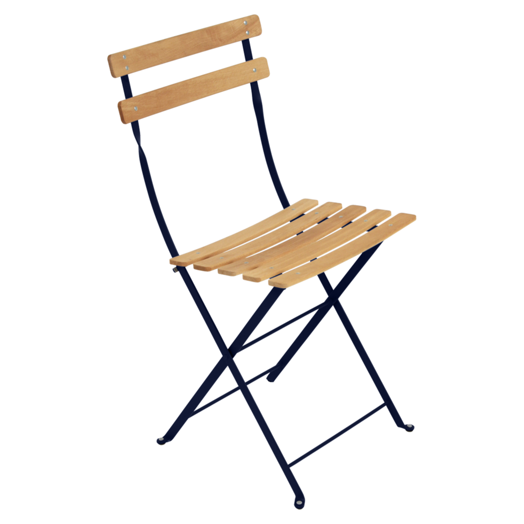 Fermob Bistro Naturel Klappstuhl von Fermob Abyssblau 92