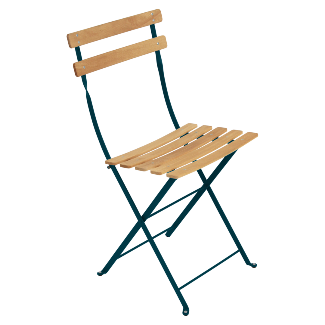 Fermob Bistro Naturel Klappstuhl von Fermob Acapulcoblau 21