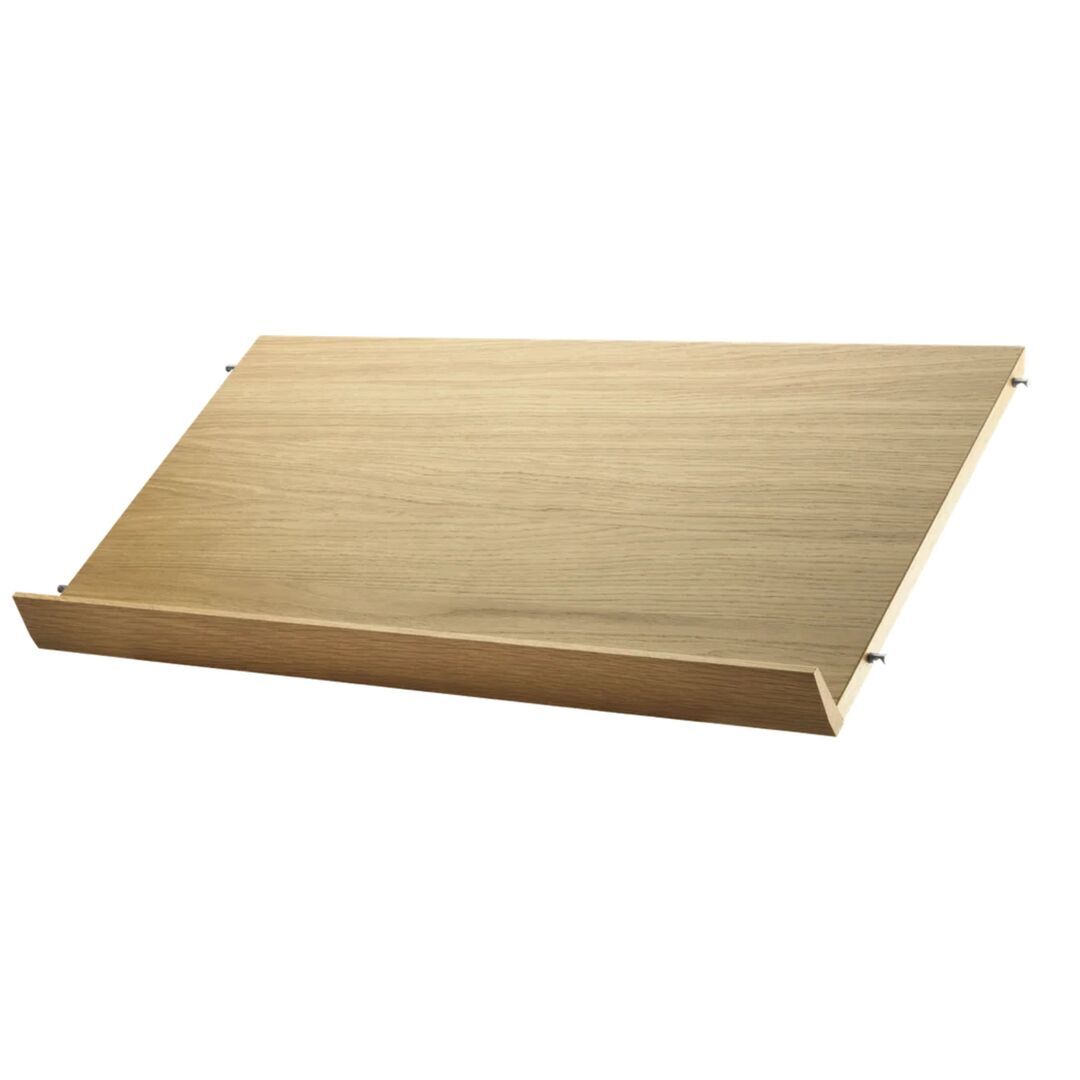 String Furniture Magazine shelf wood Eiche, B: 78 cm, T: 30 cm