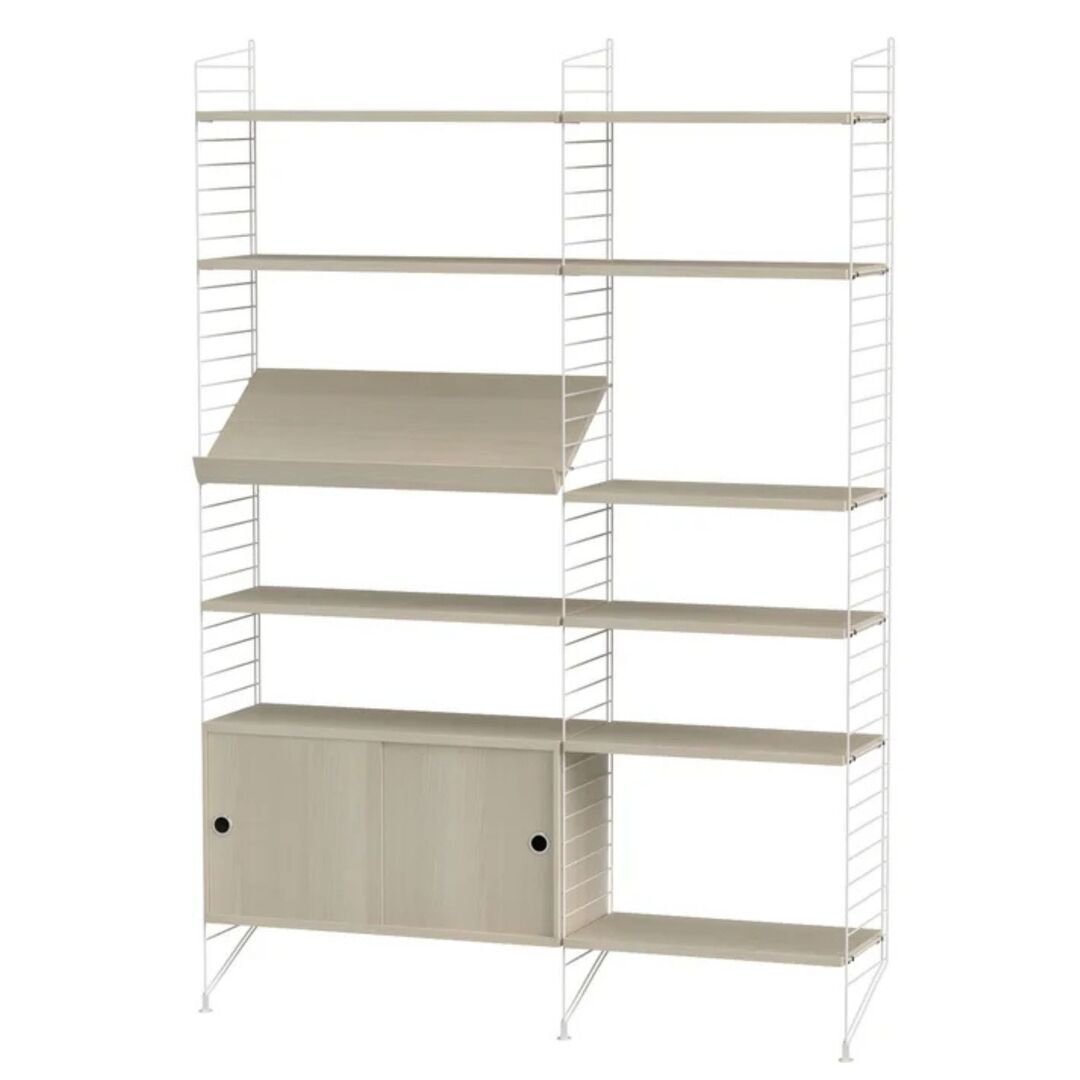 String_Furniture_System_Wohnzimmer_H_Weiss_Esche