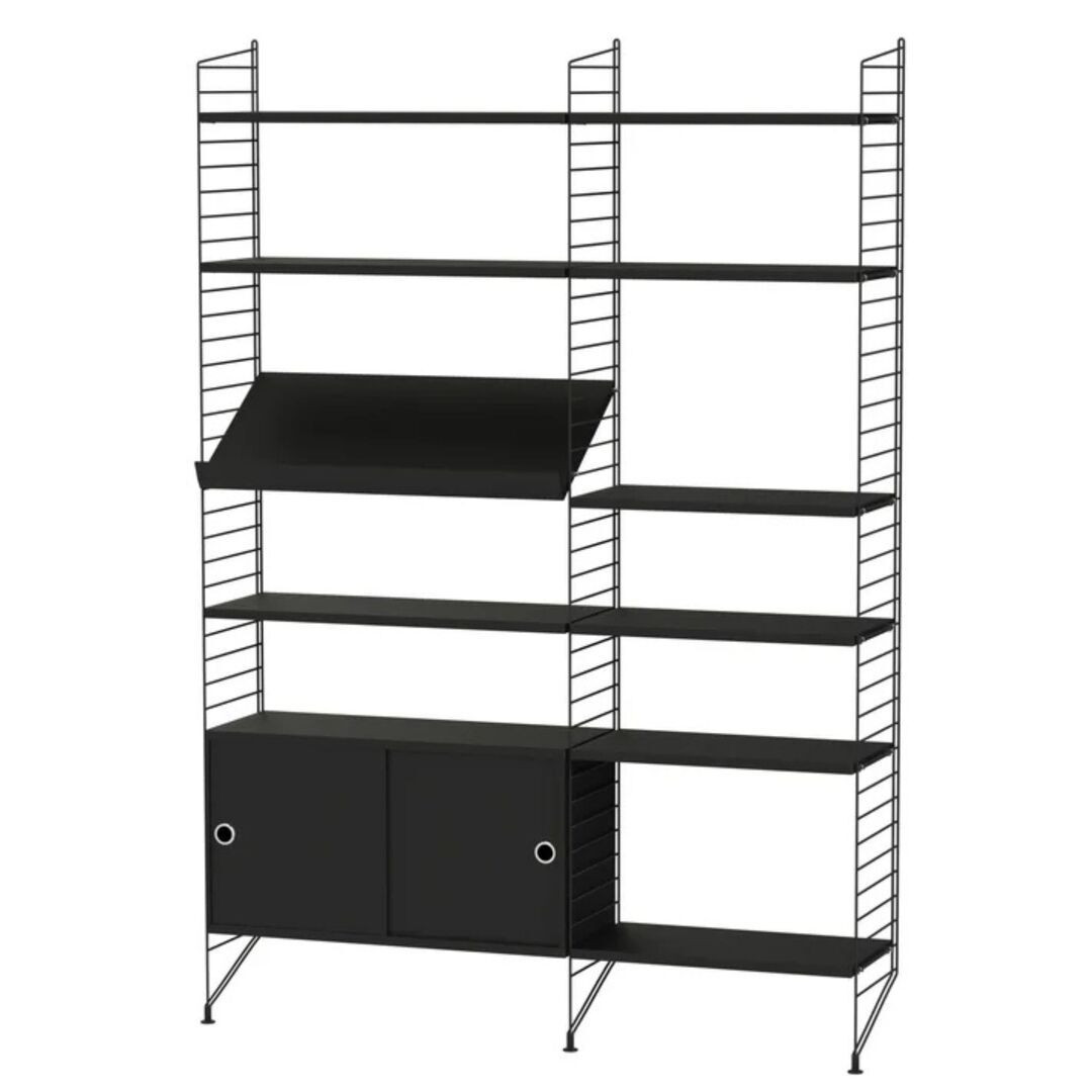 String_Furniture_System_Wohnzimmer_H_Schwarz_Schwarz