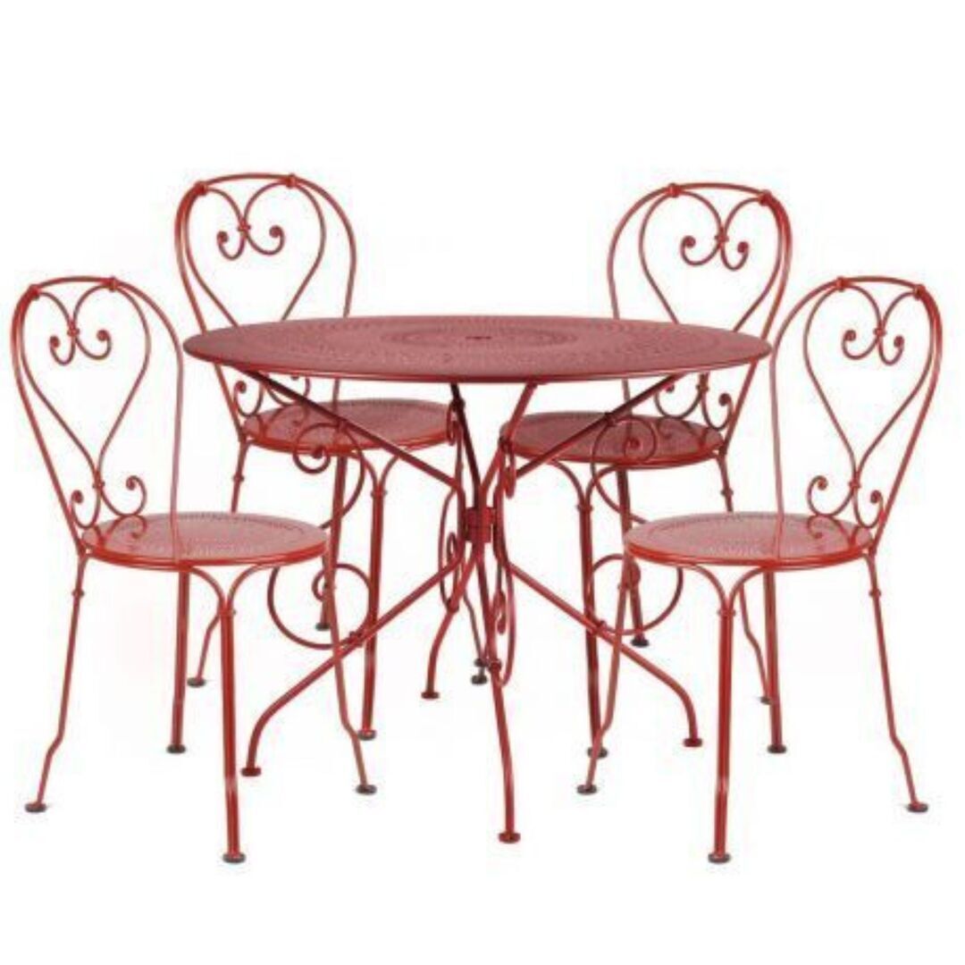 1900 Garten-Set 4 Stühle und 1 Tisch von Fermob