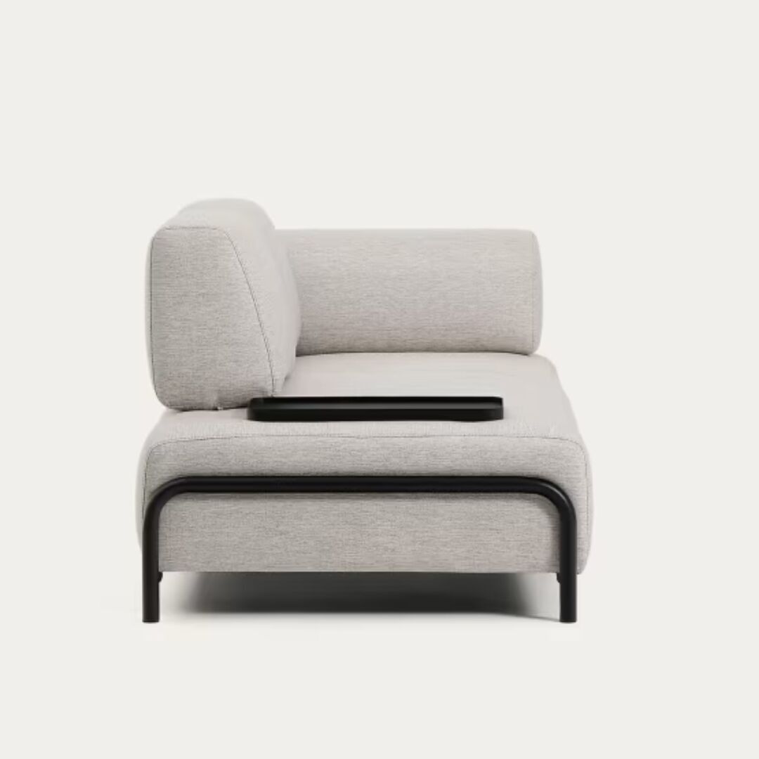 Kave_Home_2_Sitzer_Sofa_Compo_aus_Chenille_mit_kleines_Tablett_Schwarz_Babel_Beige_3
