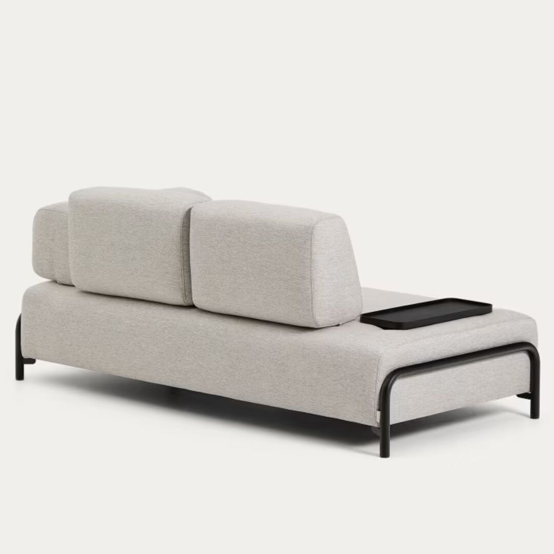 Kave_Home_2_Sitzer_Sofa_Compo_aus_Chenille_mit_kleines_Tablett_Schwarz_Babel_Beige_2