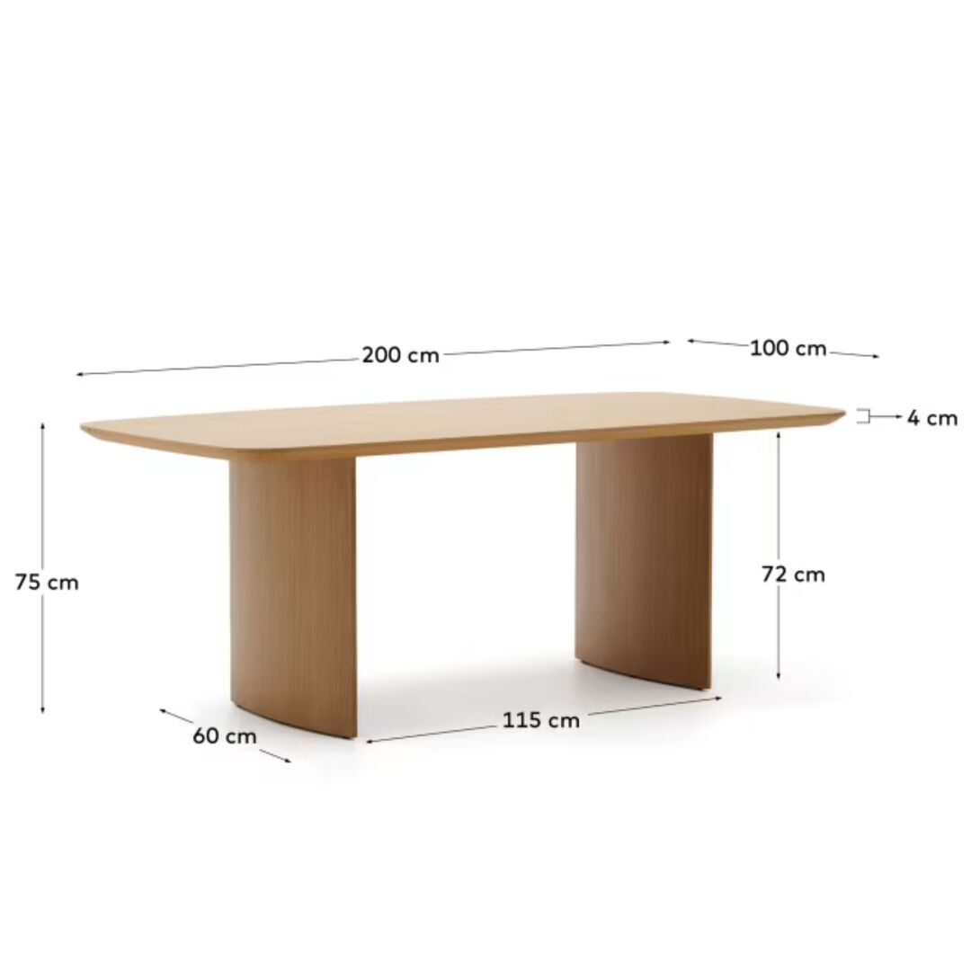 Kave_Home_Esstisch_Litto_200_Eiche_Dimensions