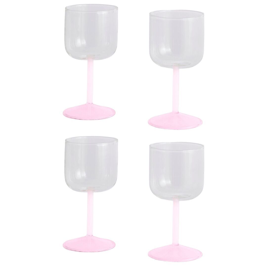 HAY Accessoires Weinglas Tint im 2er Set von Hay Clear / Jade blue