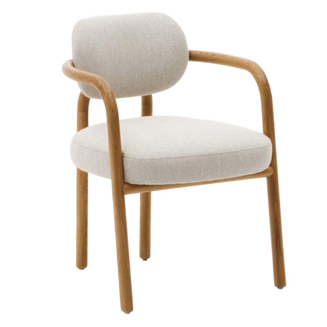 Kave Home Melqui Stuhl von Kave Home Eiche / Beige