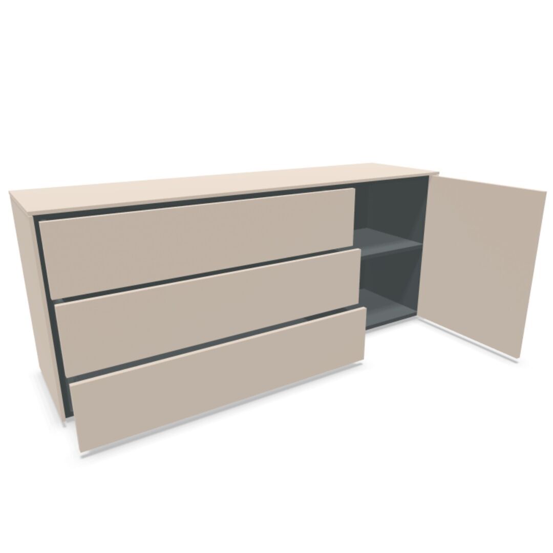 Müller Small Living Sideboard Kombination 1 Aventa von Müller Small Living Kaschmirgrau