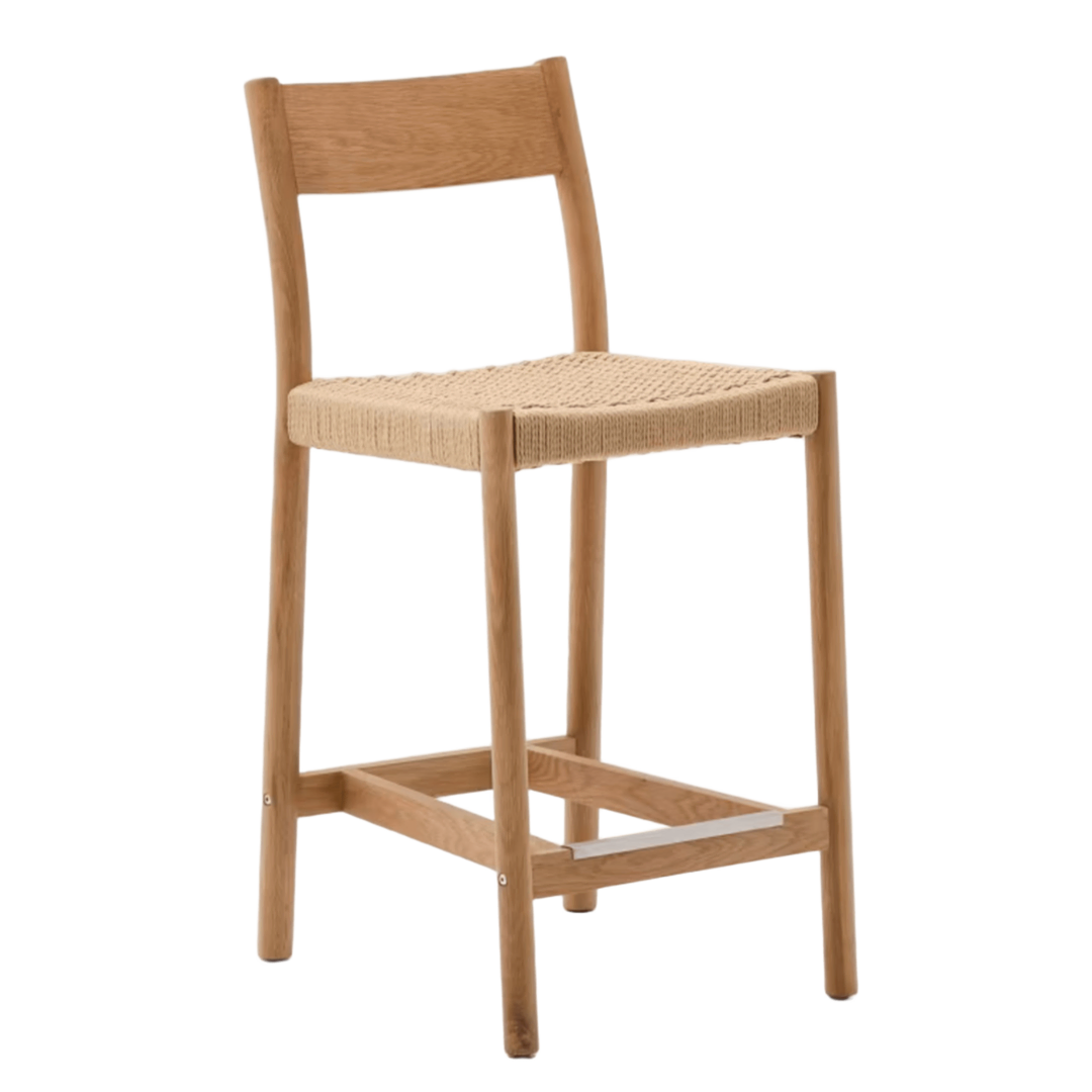 Kave Home Yalia Barhocker von Kave home Eiche natur