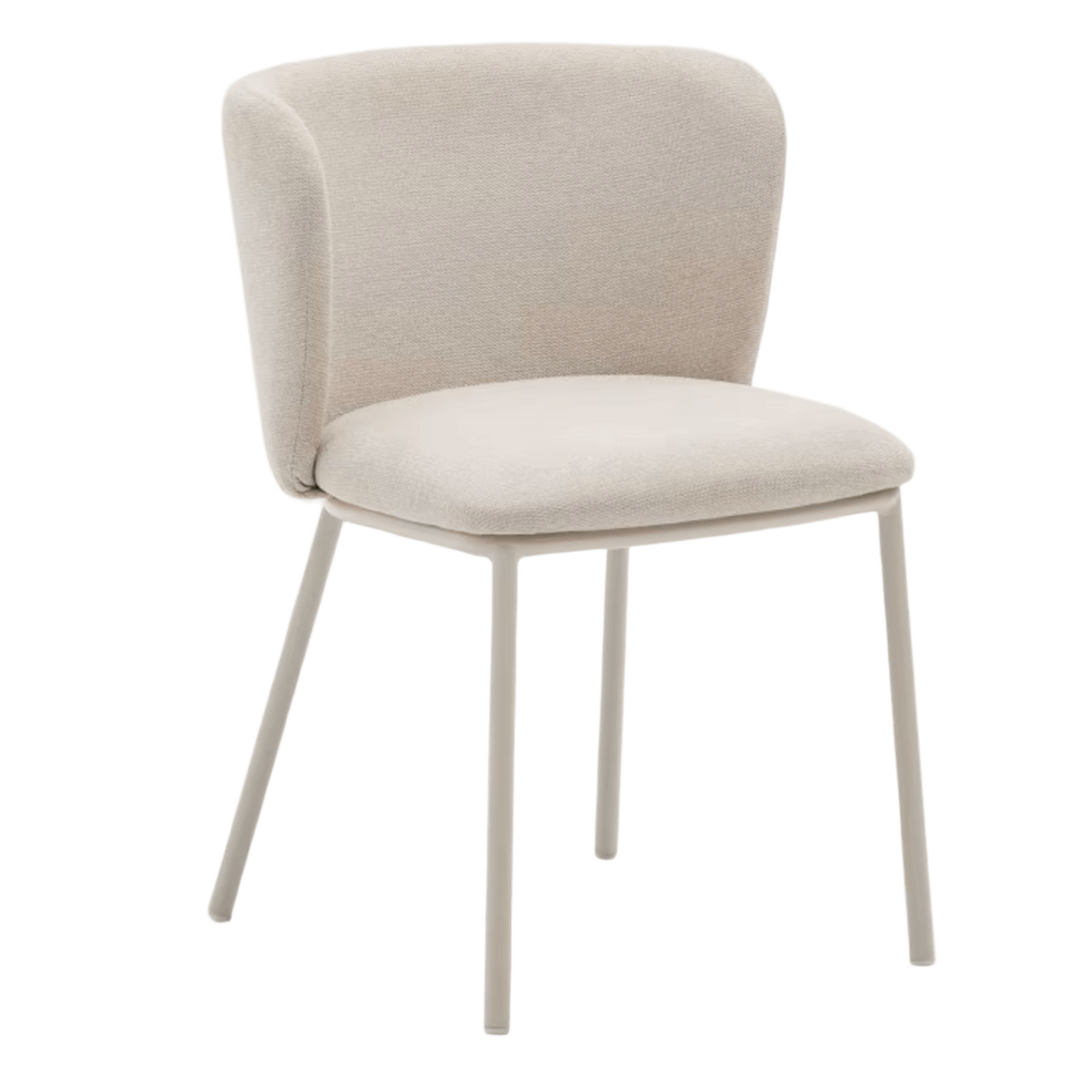 Kave_Home_Stuhl_Ciselia_aus_Chenille_Beige_Stahl_Beige