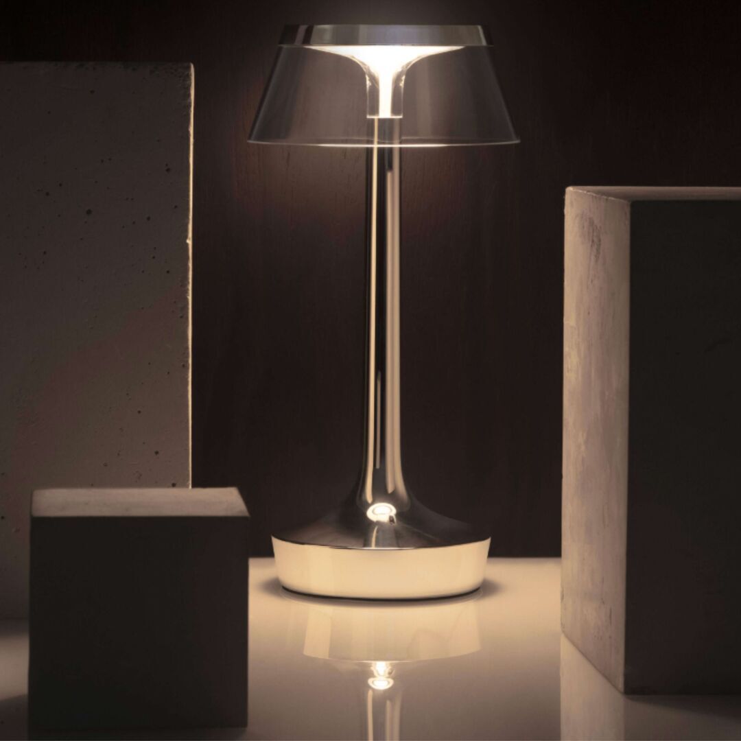 Flos Tischleuchte Bon Jour Unplugged von Flos  Chrom-1