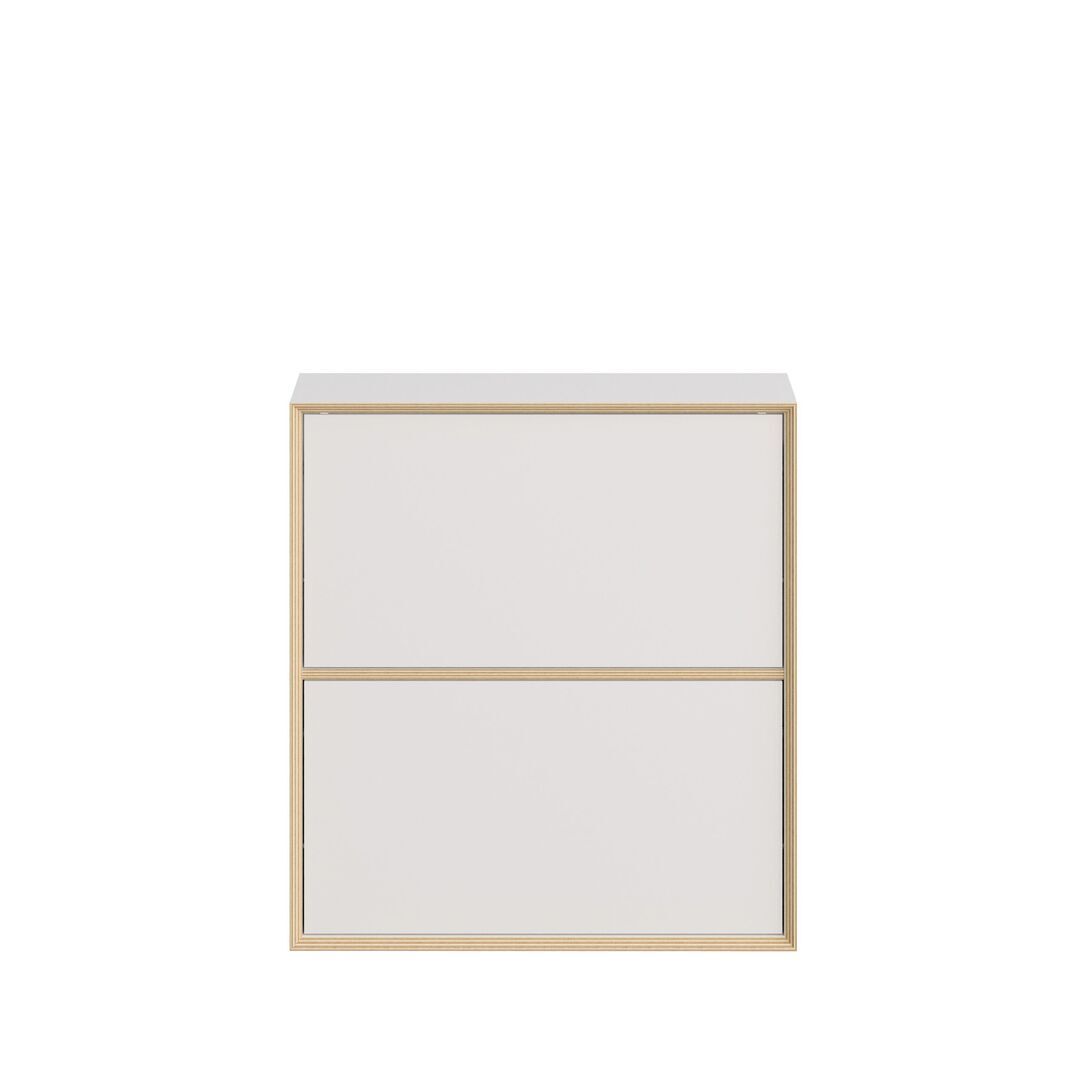 Müller Small Living Schuhschrank Vertiko Shoes von Müller Small Living Weiss, 2 Schubkästen