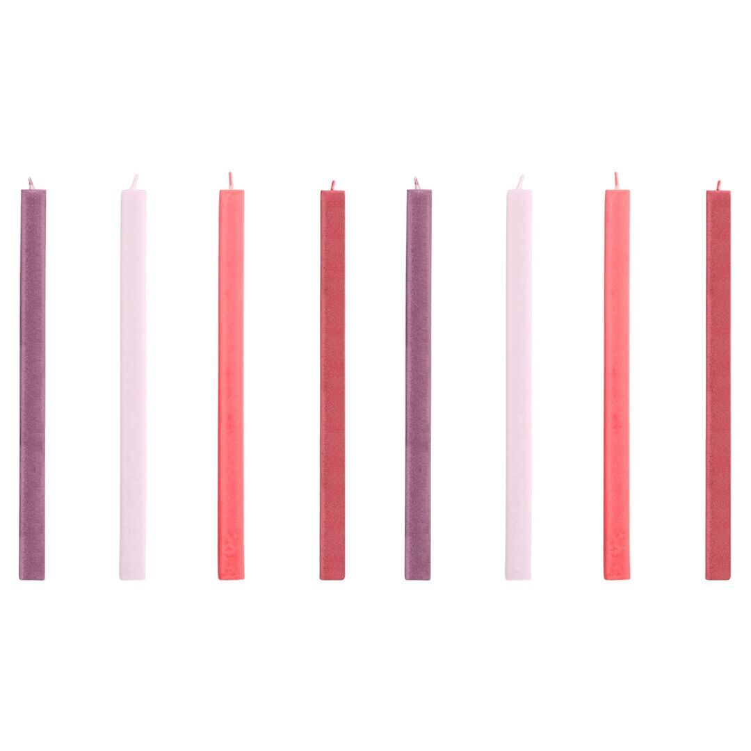 HAY Accessoires Kerze Square im 4er Set von Hay Reds / Bordeaux