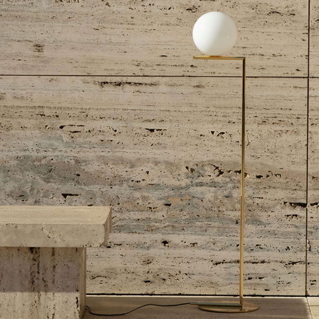 Flos Stehleuchte IC F1 10 Anniversary von Flos  Gold-3
