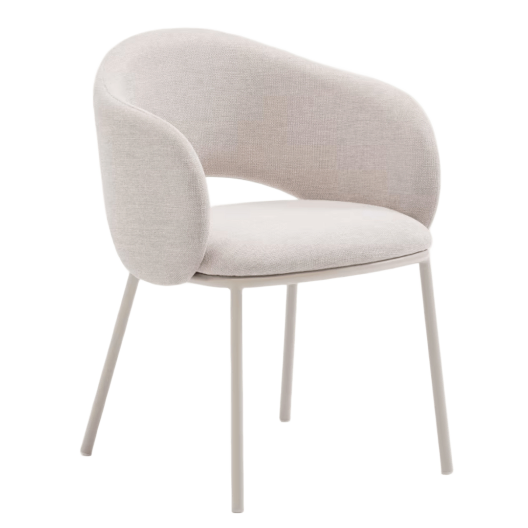 Kave Home Stuhl Maina von Kave Home Beige, 35 % Pappelsperrholz (Populus alba) / 10 % Stoff
