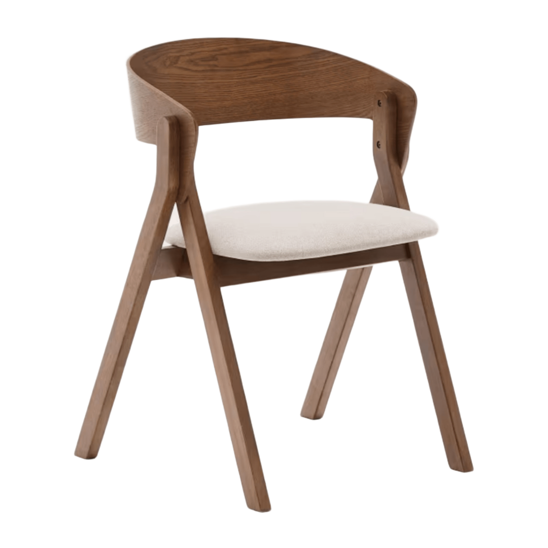 Kave Home Stuhl Godia von Kave Home Beige / Wengé Finish