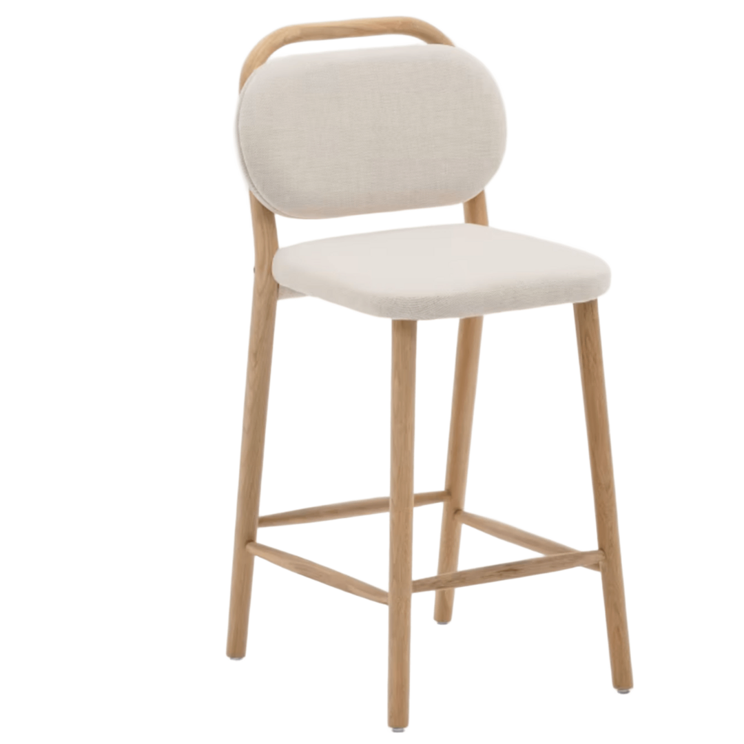 Kave Home Helda Hocker von Kave Home Beige / Natur