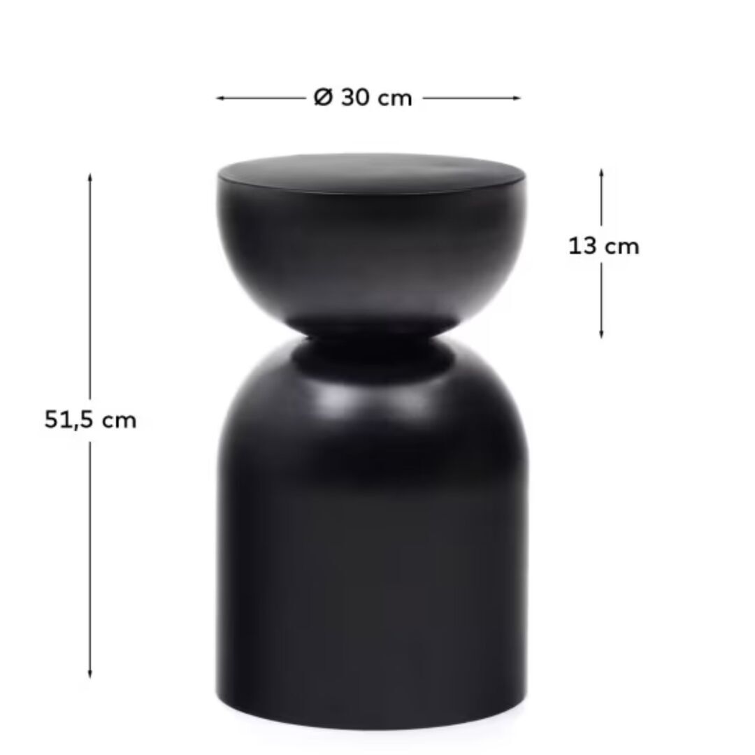 Kave_Home_Beistelltisch_Rachell_Schwarz_Dimensions
