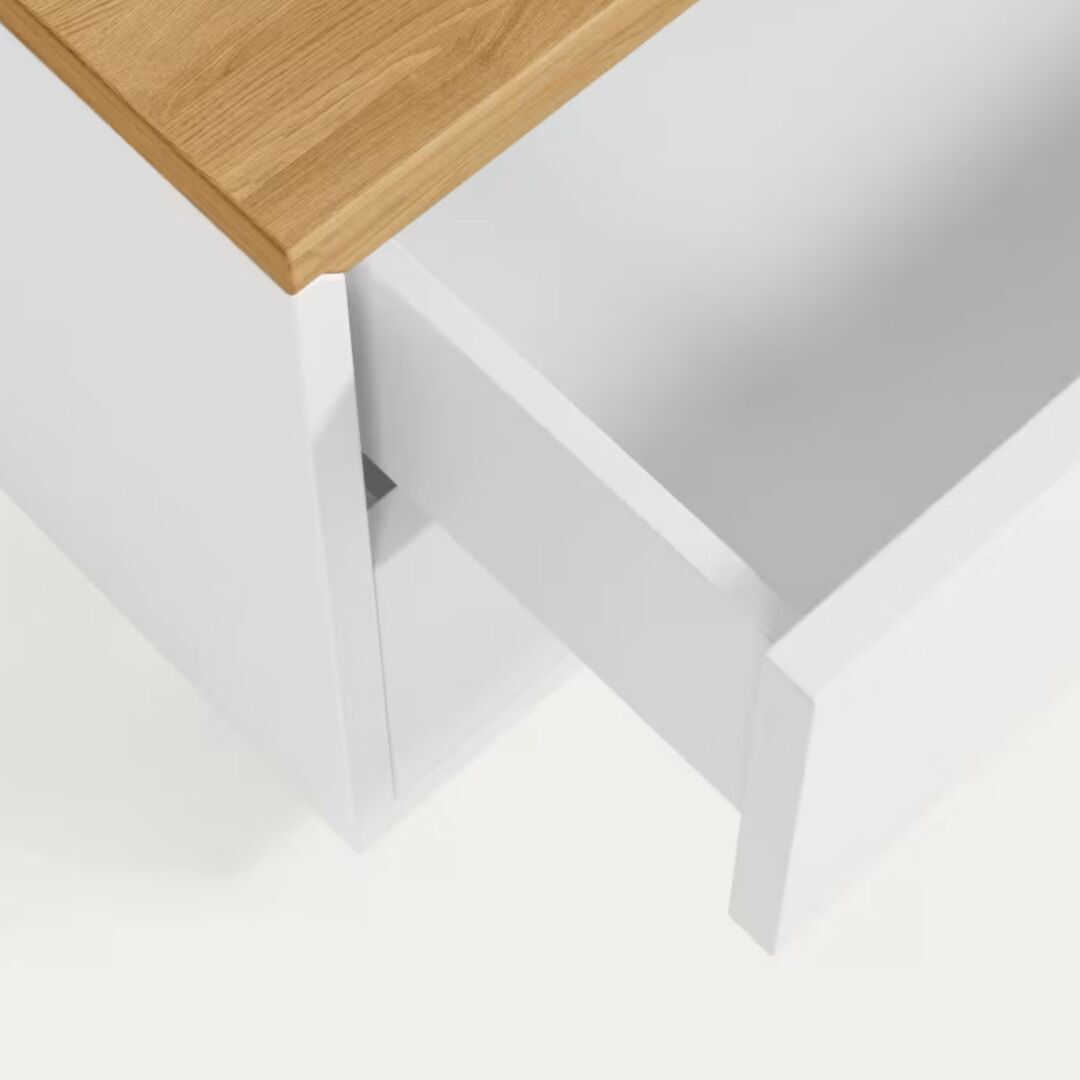 Kave_Home_Nachttisch_Abilen_Eiche_Natur_MDF_Weiss_Details_2