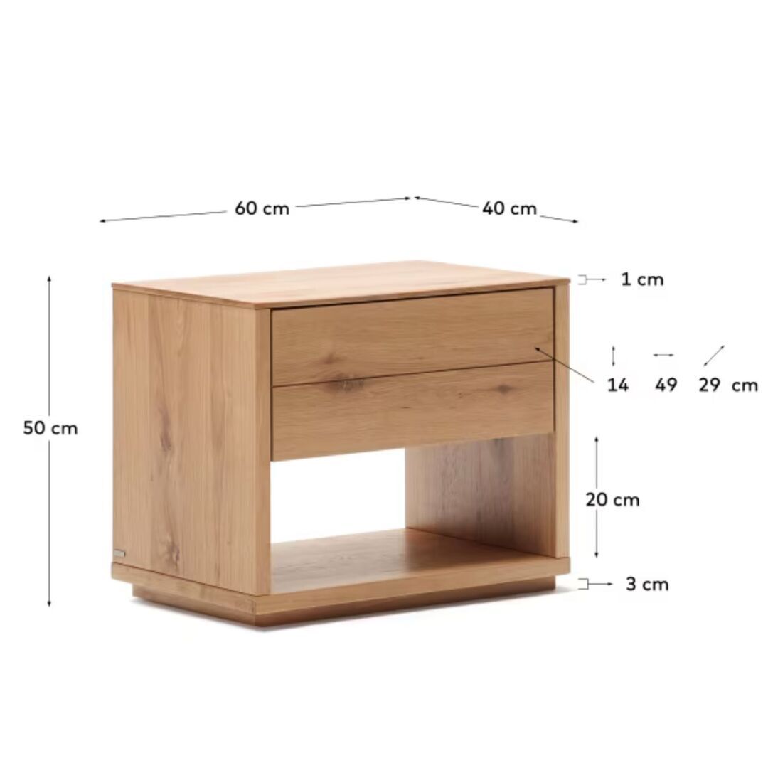 Kave_Home_Nachttisch_Alguema_Eiche_Dimensions