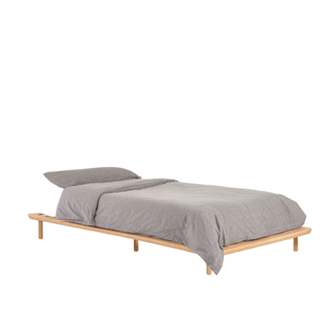 Kave Home Bett Anielle mit Matratze von Kave Home B: 107 cm / Matratze - B: 90 cm / T: 200 cm