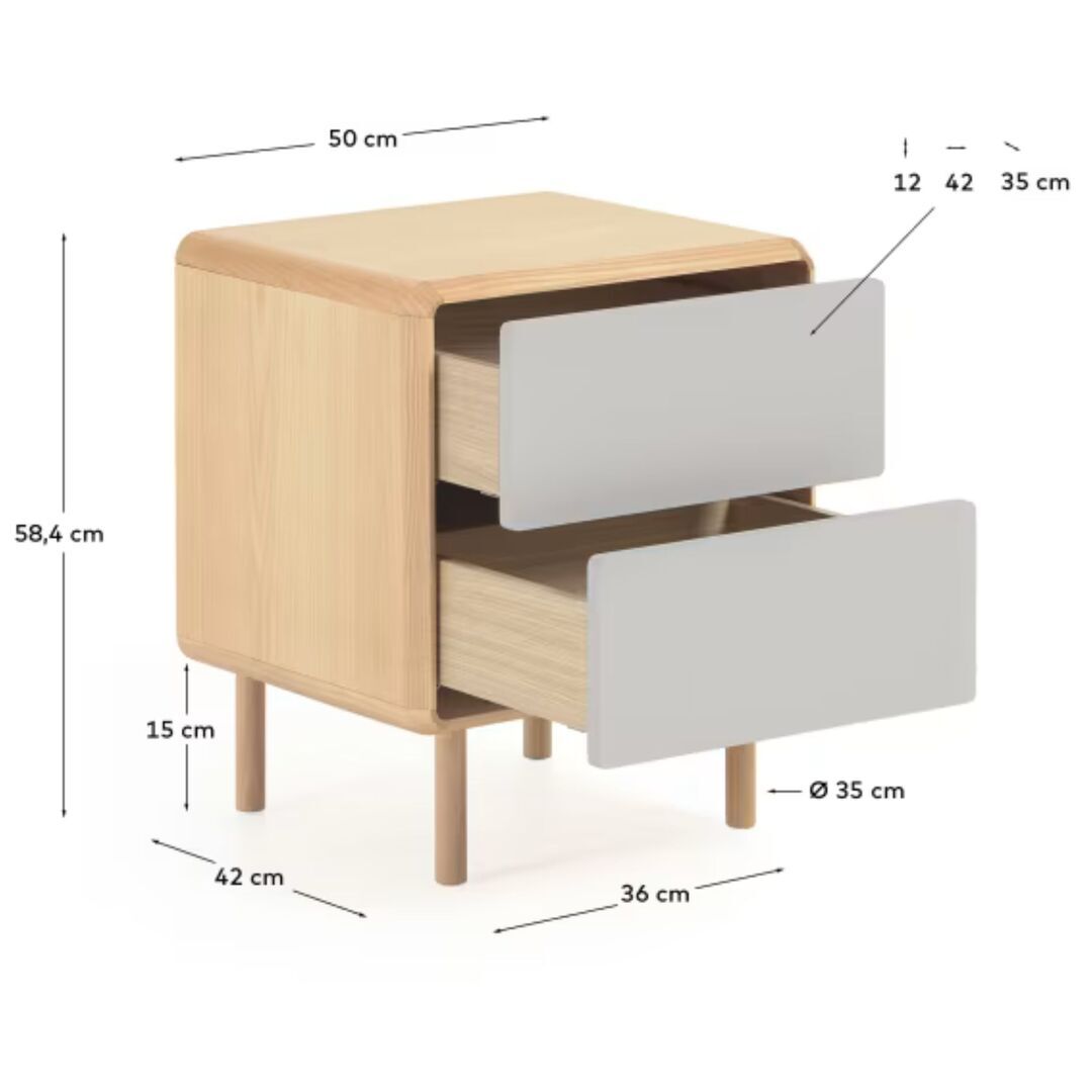 Kave_Home_Nachttisch_Anielle_Eiche-Natur_Weiss_Details